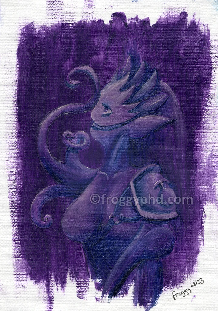 Purple Lady Print product image (1)