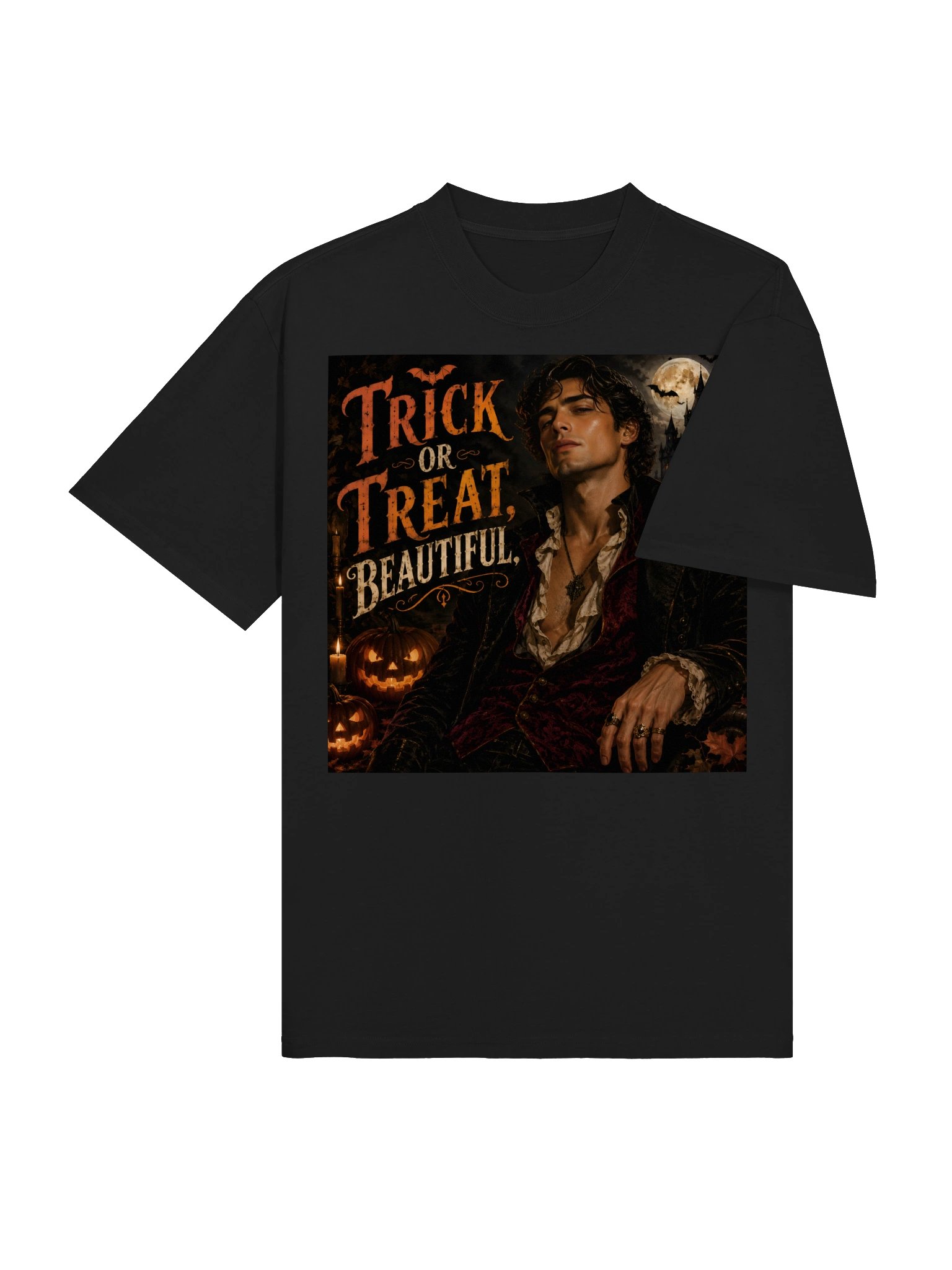 Trick or Treat Beautiful T-Shirt, Gothic Halloween Dark Academia Dark Romance Gift product image (5)
