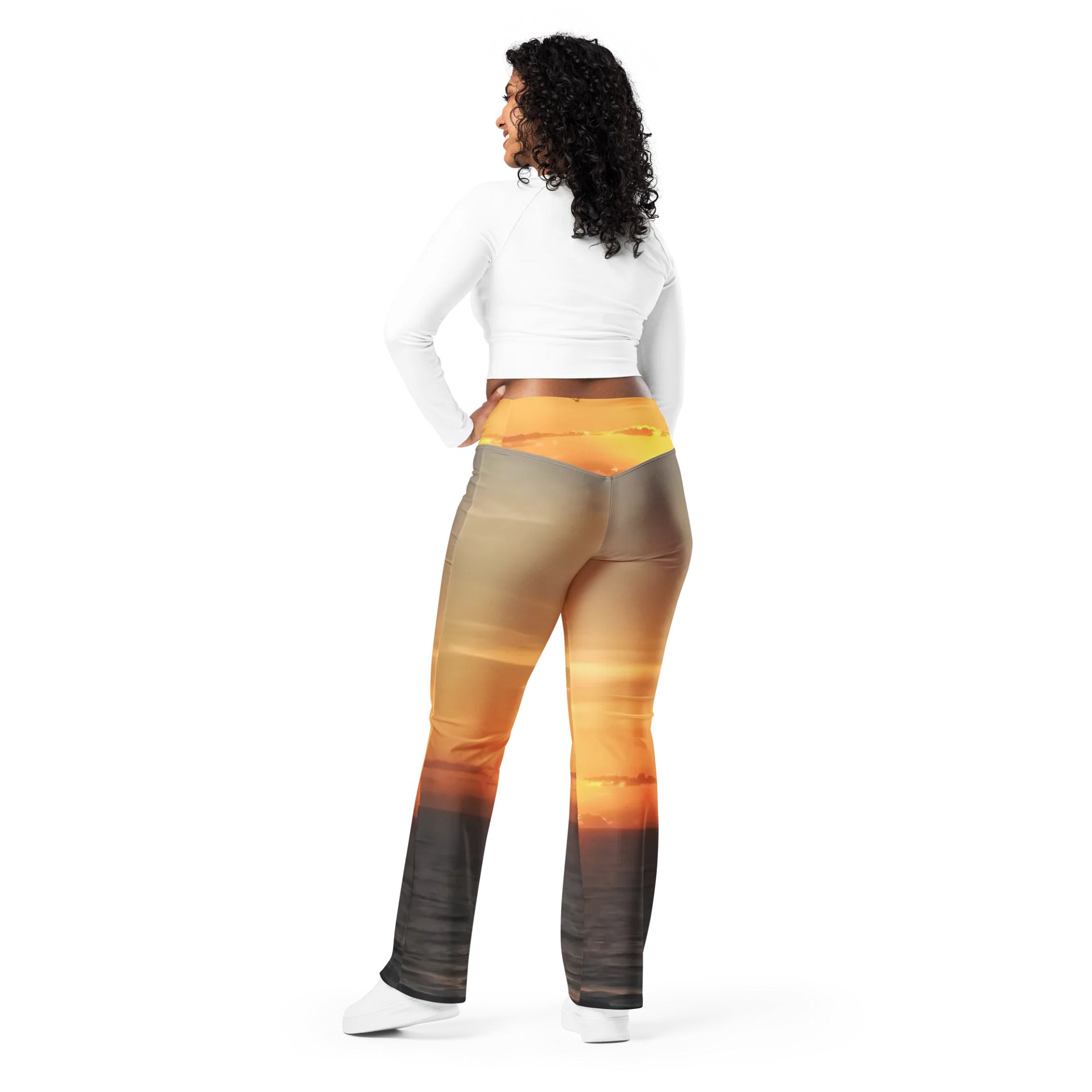 Sunset Glow Flare Leggings product image (2)