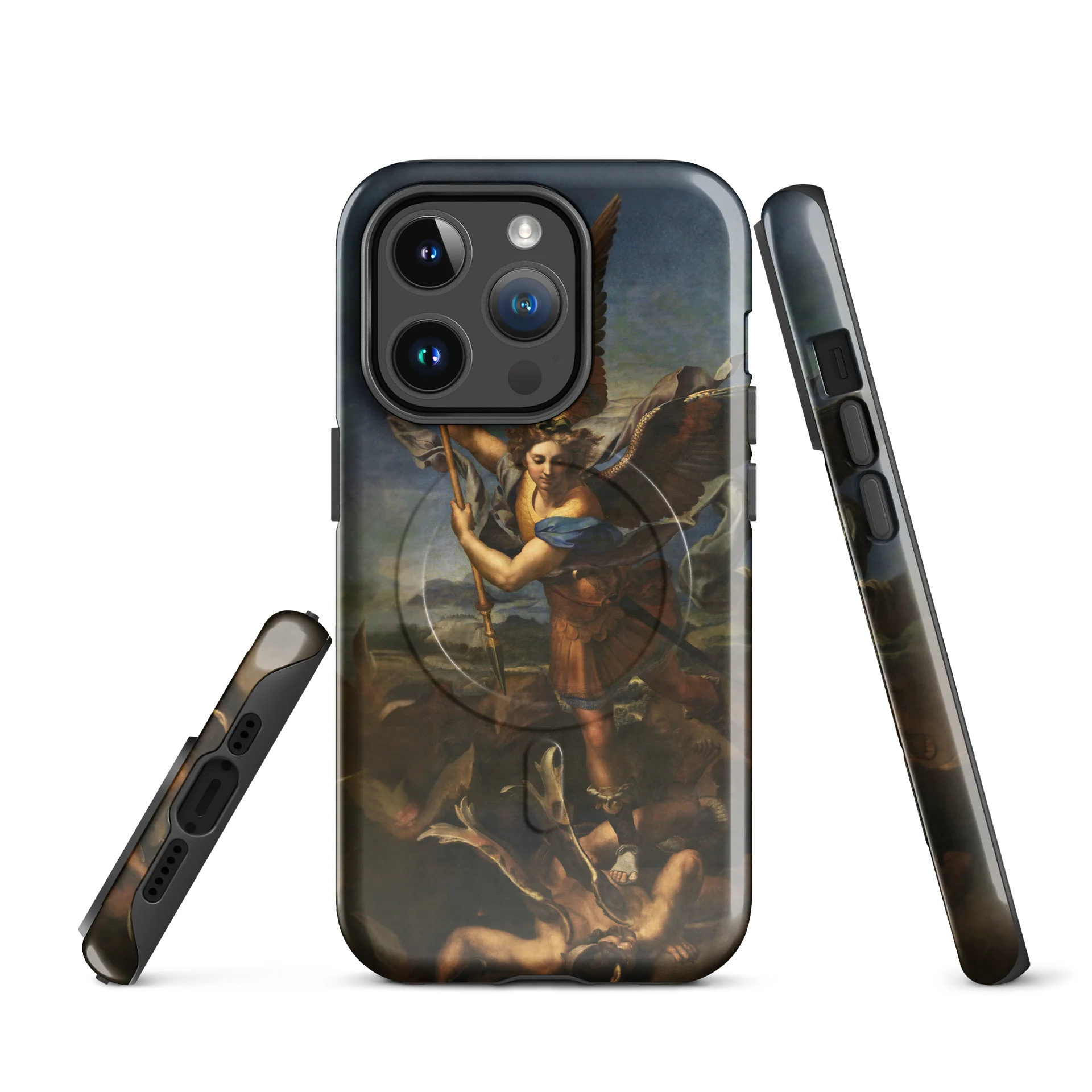 Raphael – Saint Michael Vanquishing Satan iPhone® MagSafe® Tough Case product image (1)