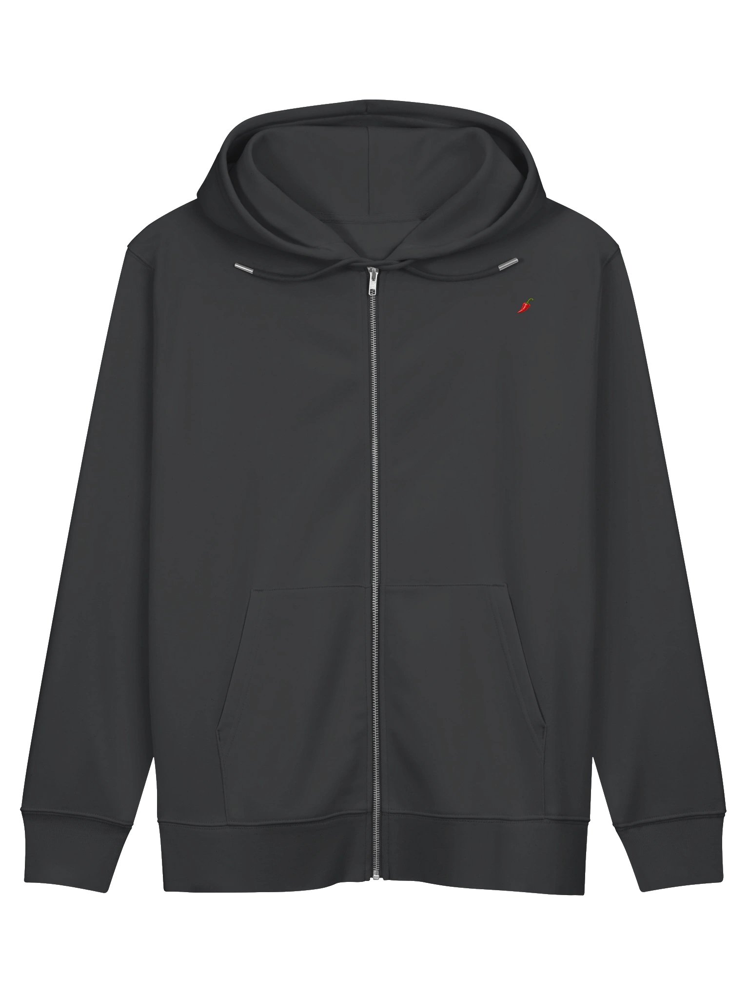 Minimal Chili Black Zip Hoodie product image (1)