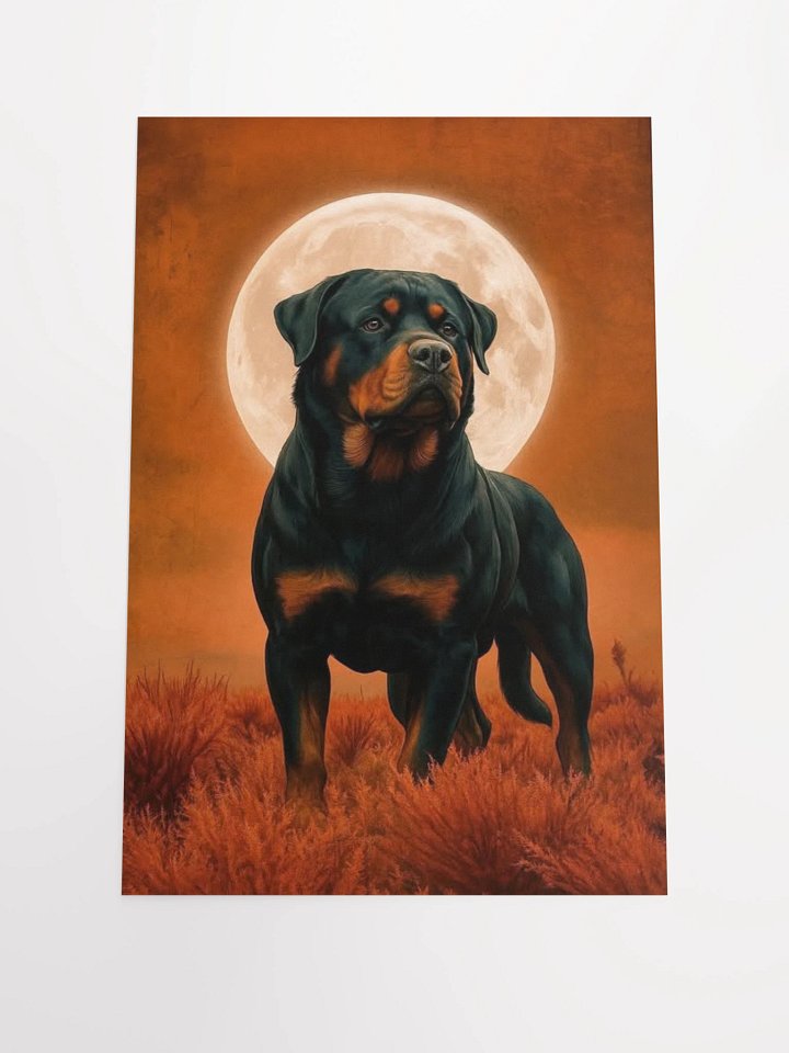 Moonlit Rottweiler Poster product image (2)