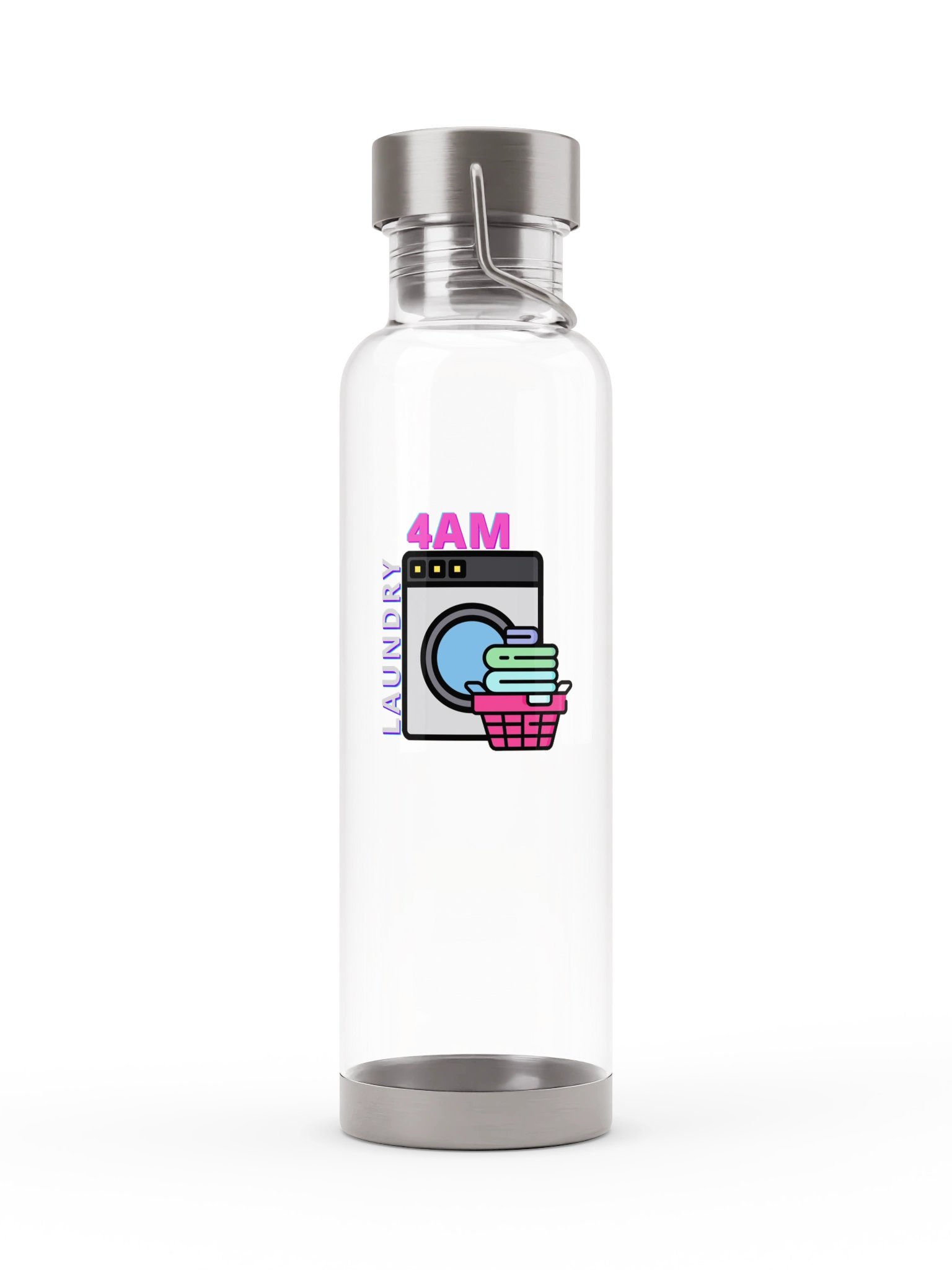 Clear Logo Water Bottle product image (1)