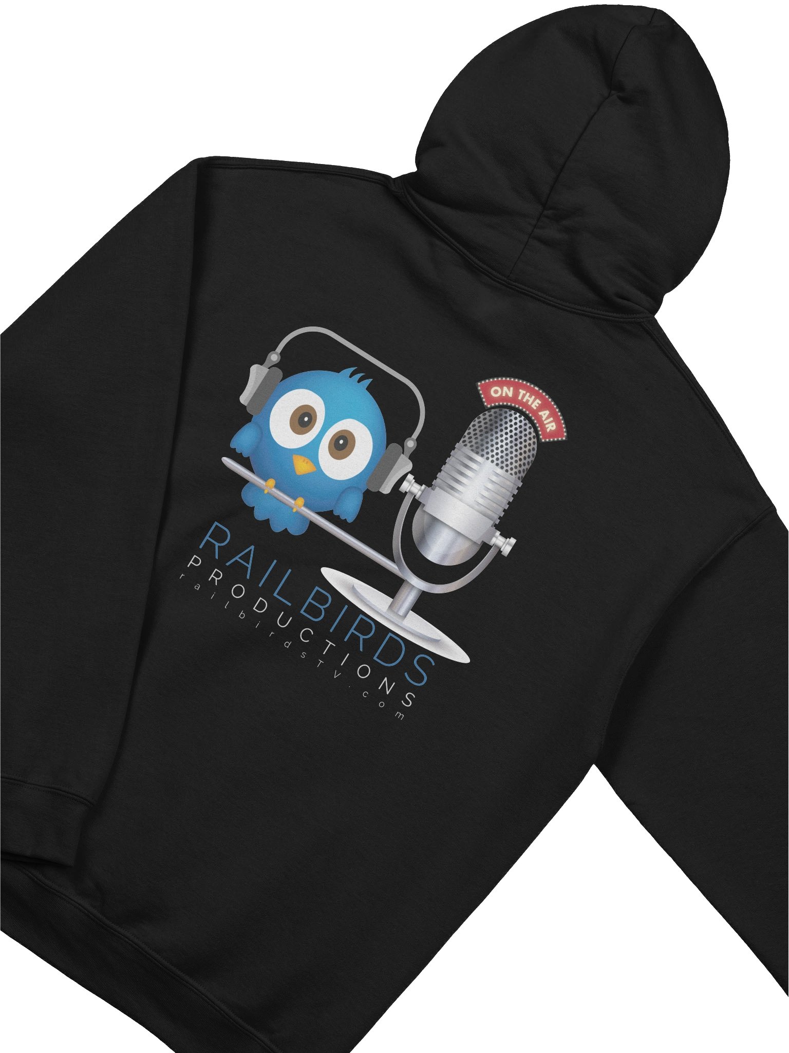 Black Railbirds classic hoodie product image (4)
