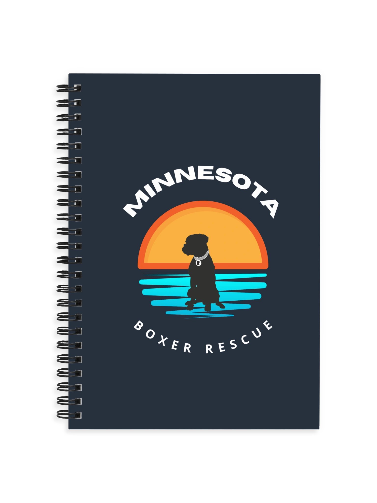 Sunset Dog Silhouette Spiral Notebook product image (1)