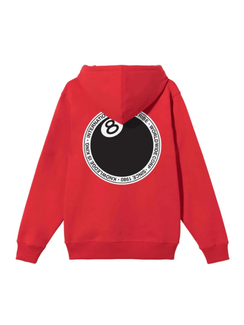 Stussy 8 Ball Dot Hoodie Red product image (1)