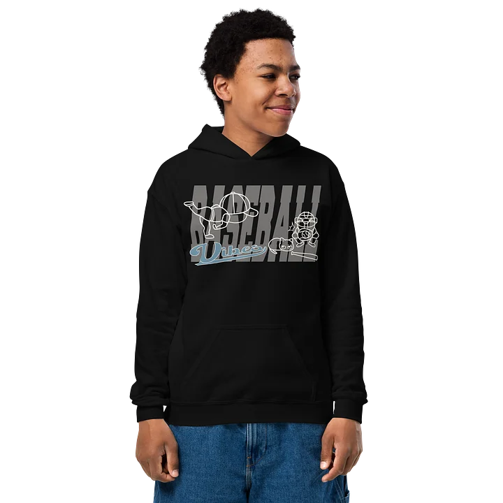 Baseball Cat (Baseball Vibes) - Unisex Youth Hoodie product image (1)