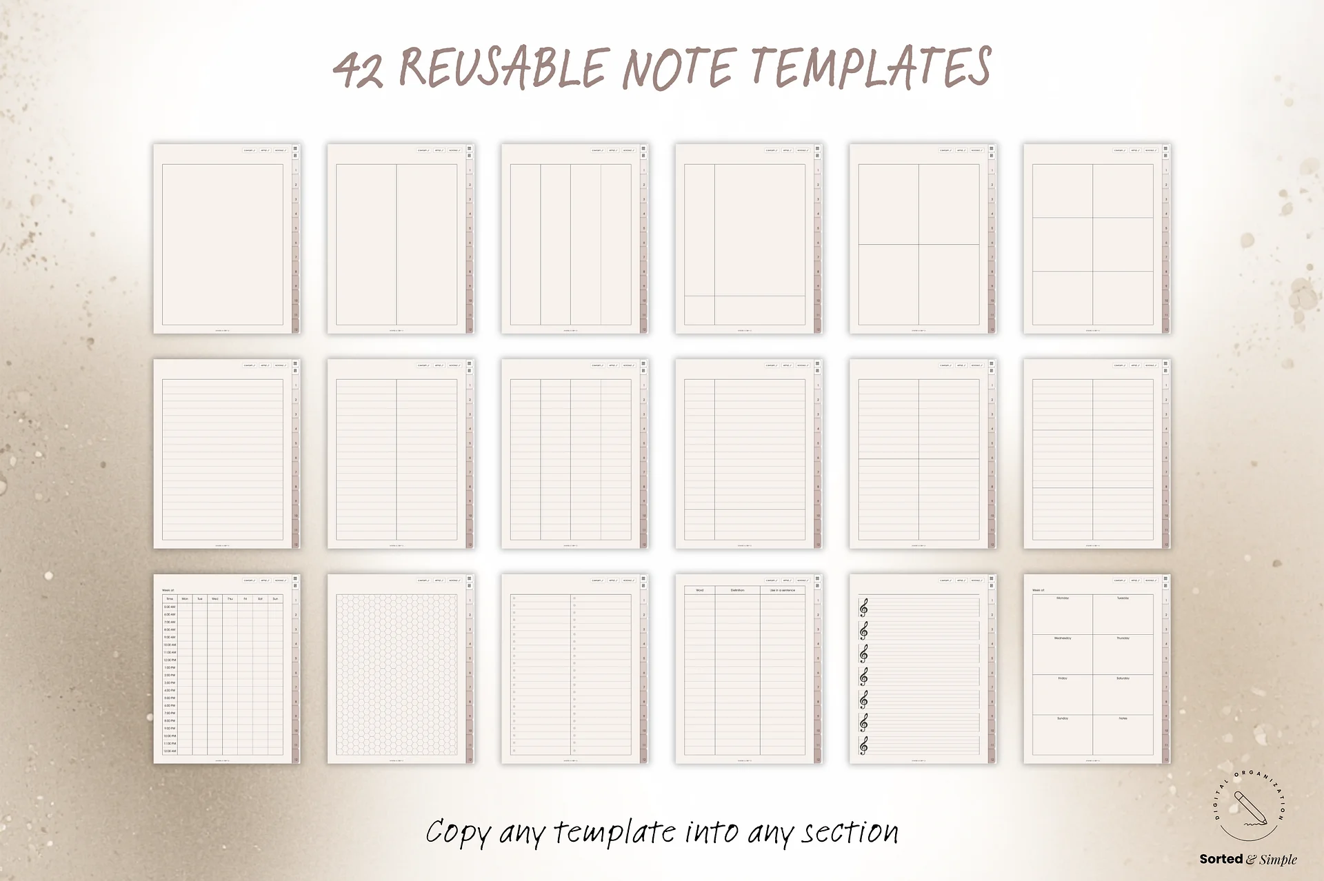 Smart Digital Notebook - Oat Beige product image (8)
