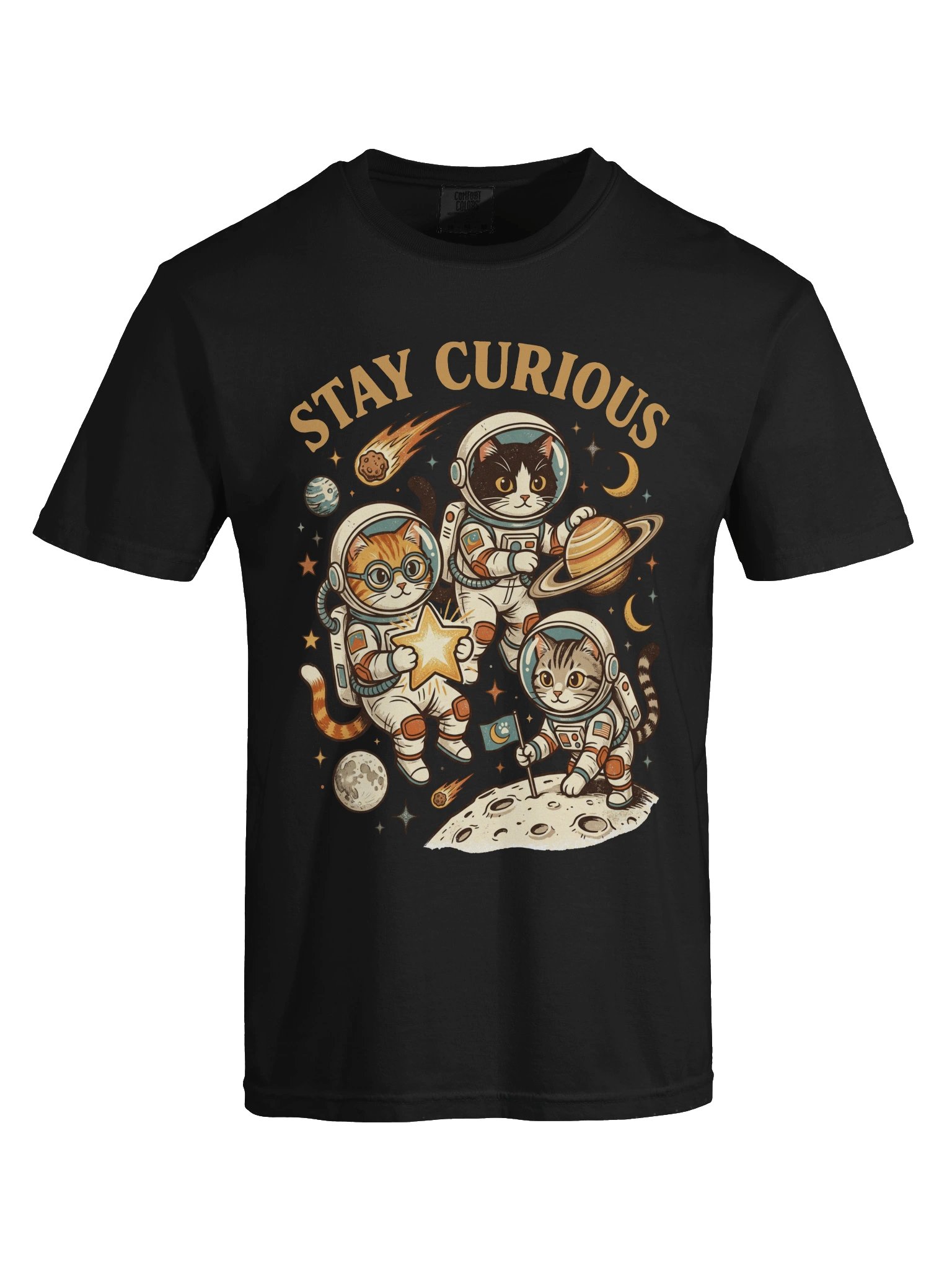 Cosmic Explorer Cats T-Shirt product image (5)