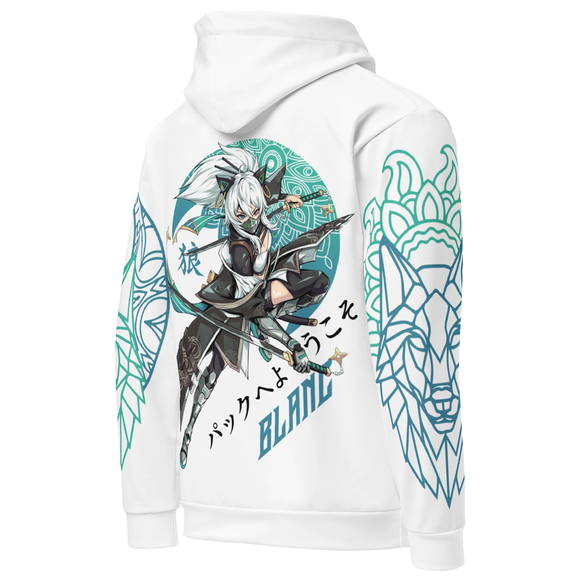 Ookami Pack Hoodie - White Vers product image (4)