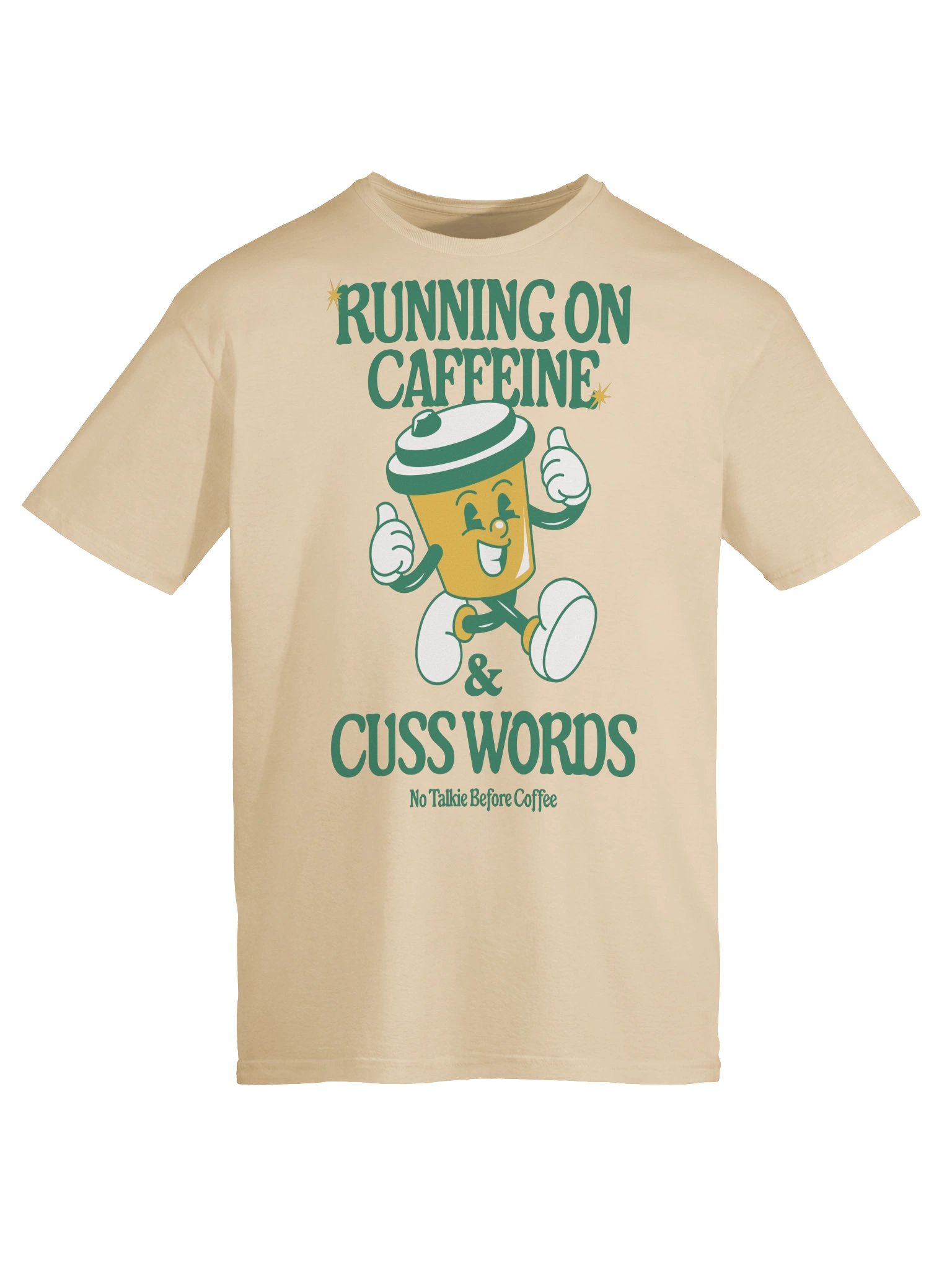 Running on Caffeine Coffee Mascot Tee product image (26)