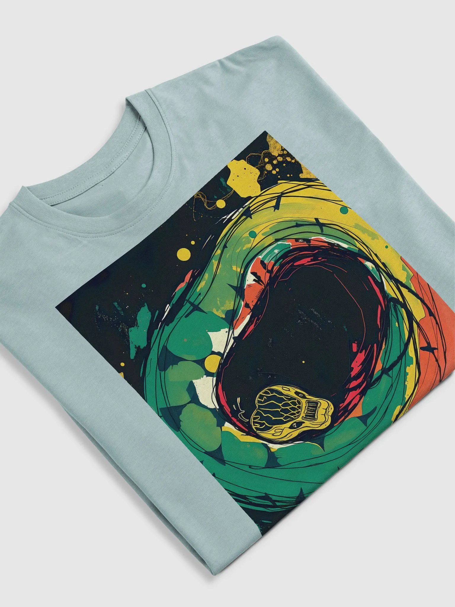 image on both sides, beautiful python Premium Heavyweight Tee product image (5)