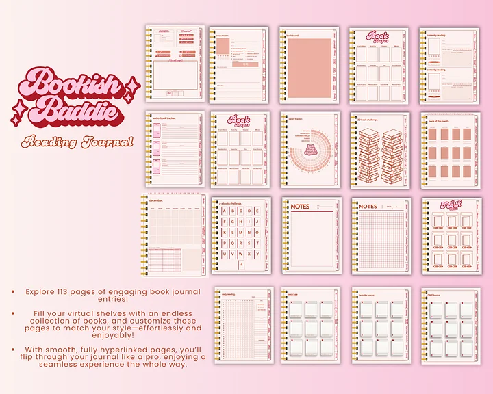 Bookish Baddies Reading Journal product image (2)