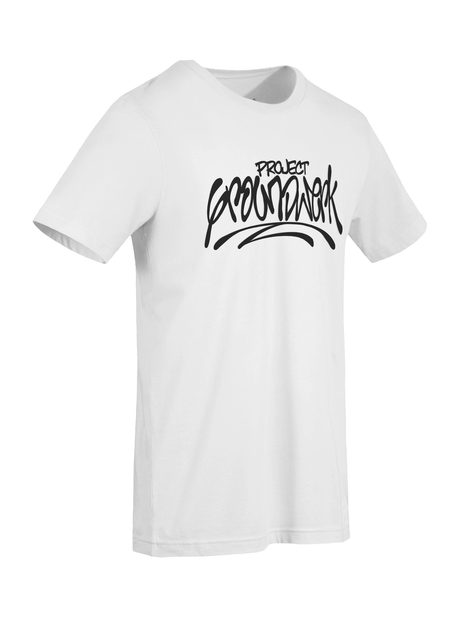 Project Groundwerk Basic Logo Adult Unisex White T-Shirt product image (9)