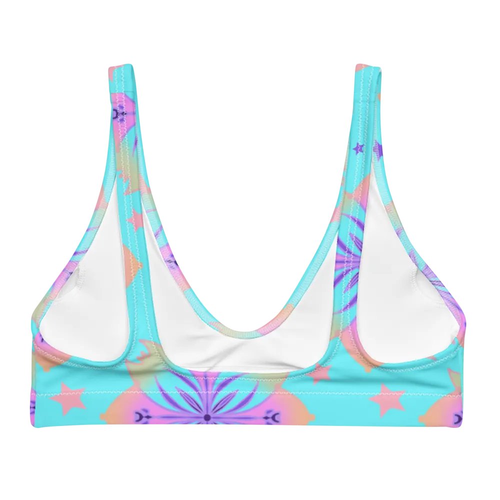 Pretty Pastel Bow Pattern Padded Bikini Top product image (4)