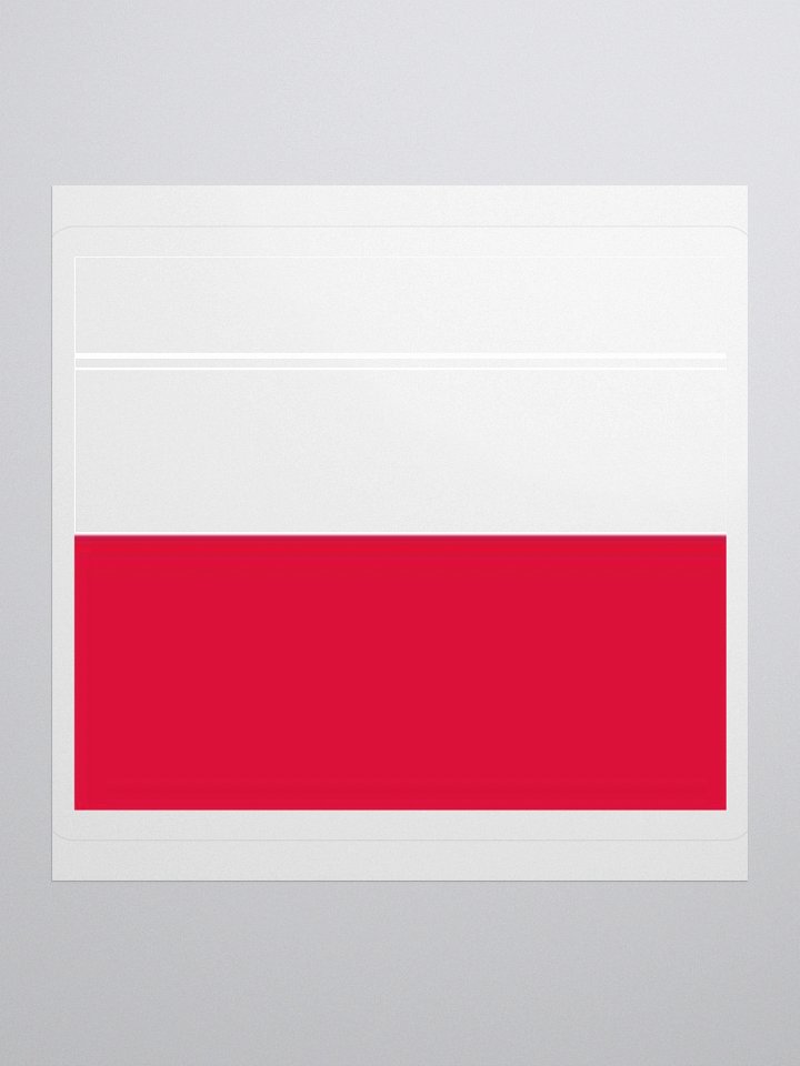 Exclusive Poland Flag Kiss-Cut Stickers - High-Quality Vinyl, Multiple Sizes product image (1)