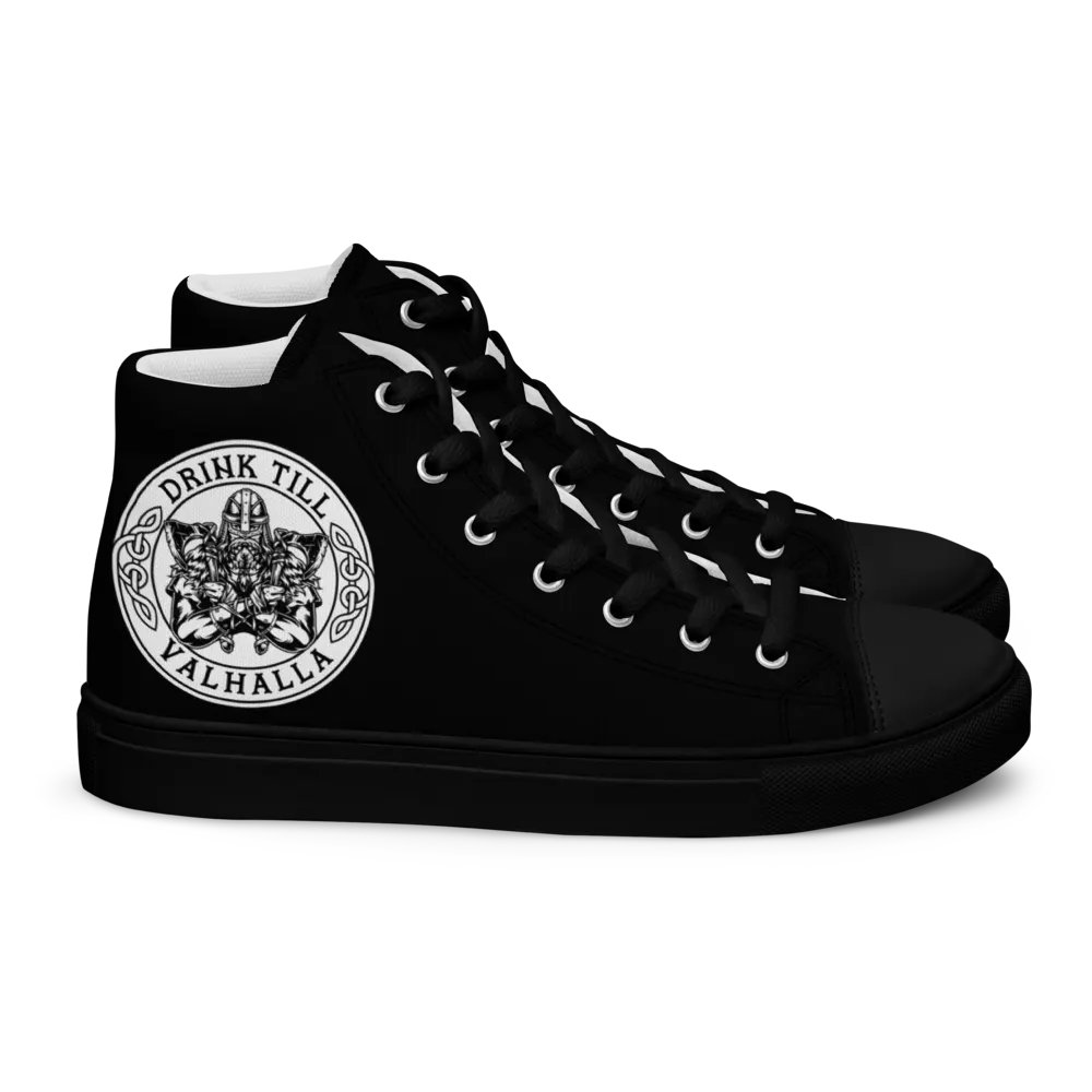 all black DTV hightops product image (2)