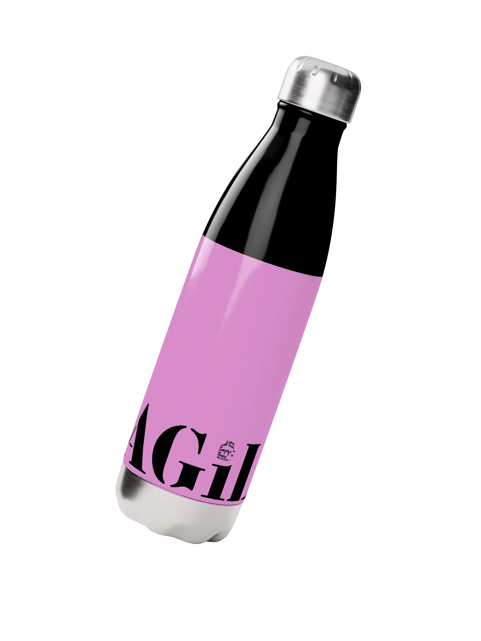 FRAGiLE Ice Pink Stainless Steel Water Bottle product image (2)