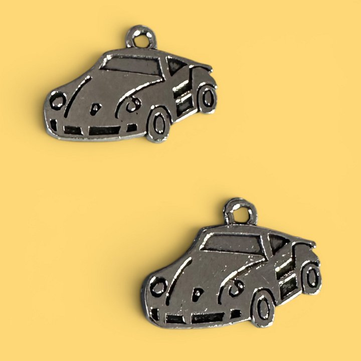 Fast Car Hotrod Silver Whinny Winners Braid and Bridle Charms for Horses | Little Shop of Ponies product image (1)