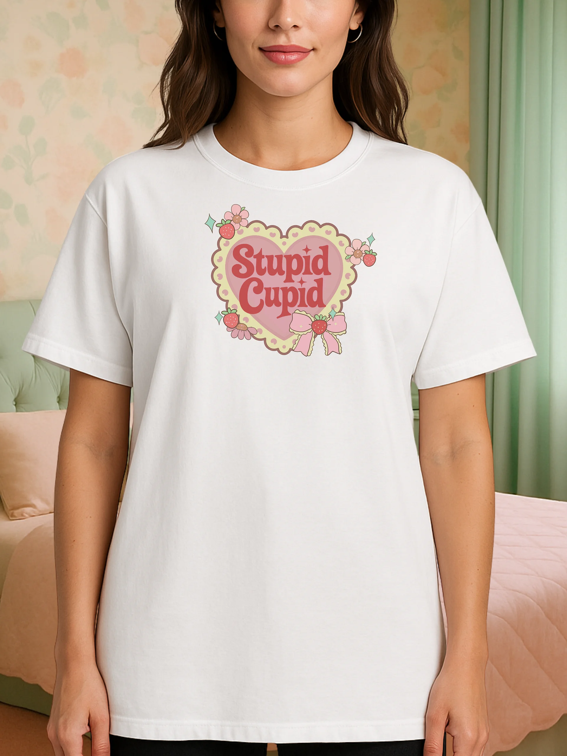 Stupid Cupid Cute Vintage T-Shirt product image (121)