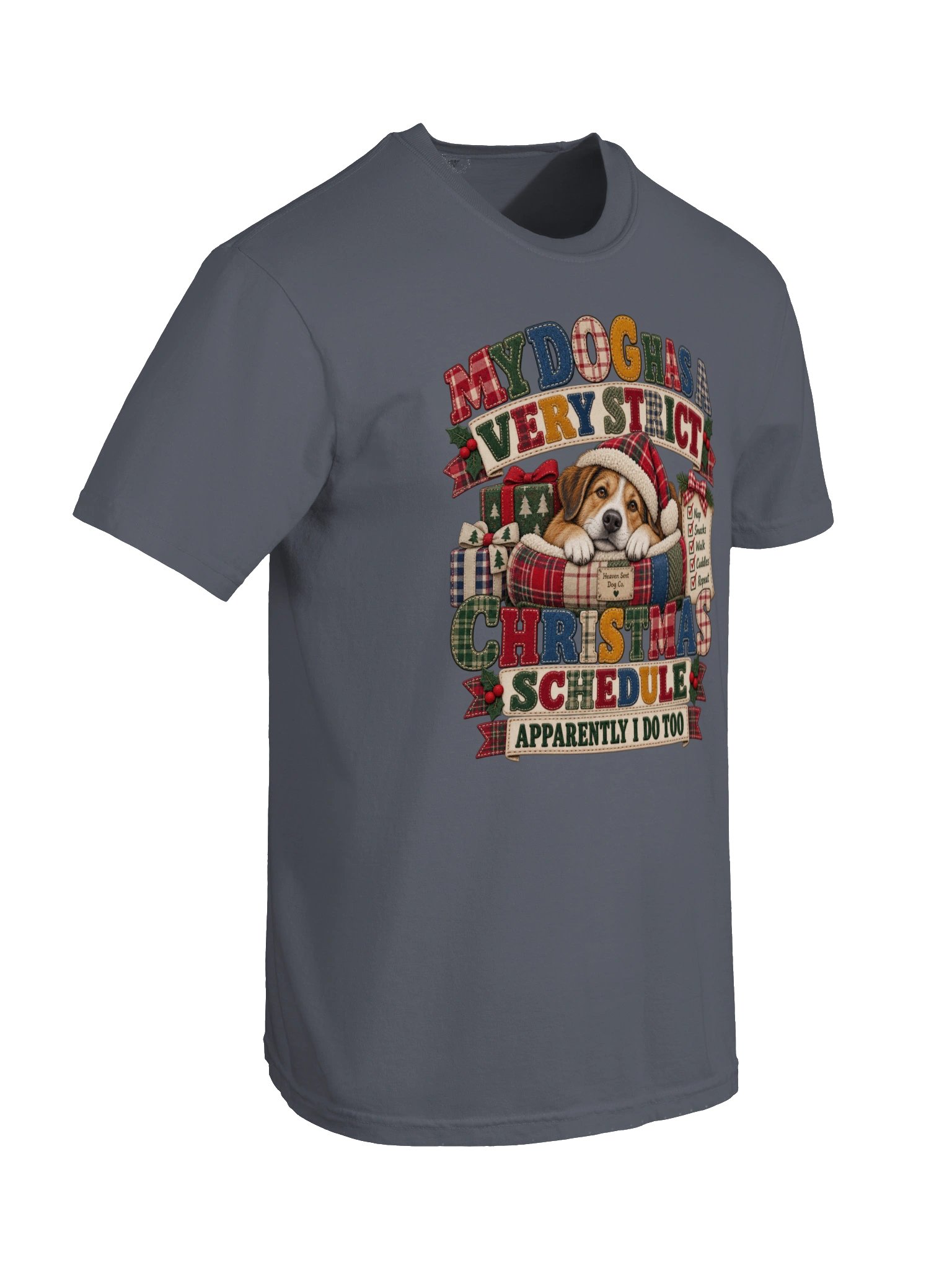 My Dog Has a Very Strict Christmas Schedule | Dog Christmas T-Shirt product image (8)