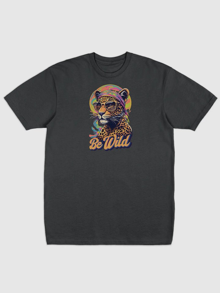 Groovy Be Wild Psychedelic Leopard Heavyweight Tee product image (1)