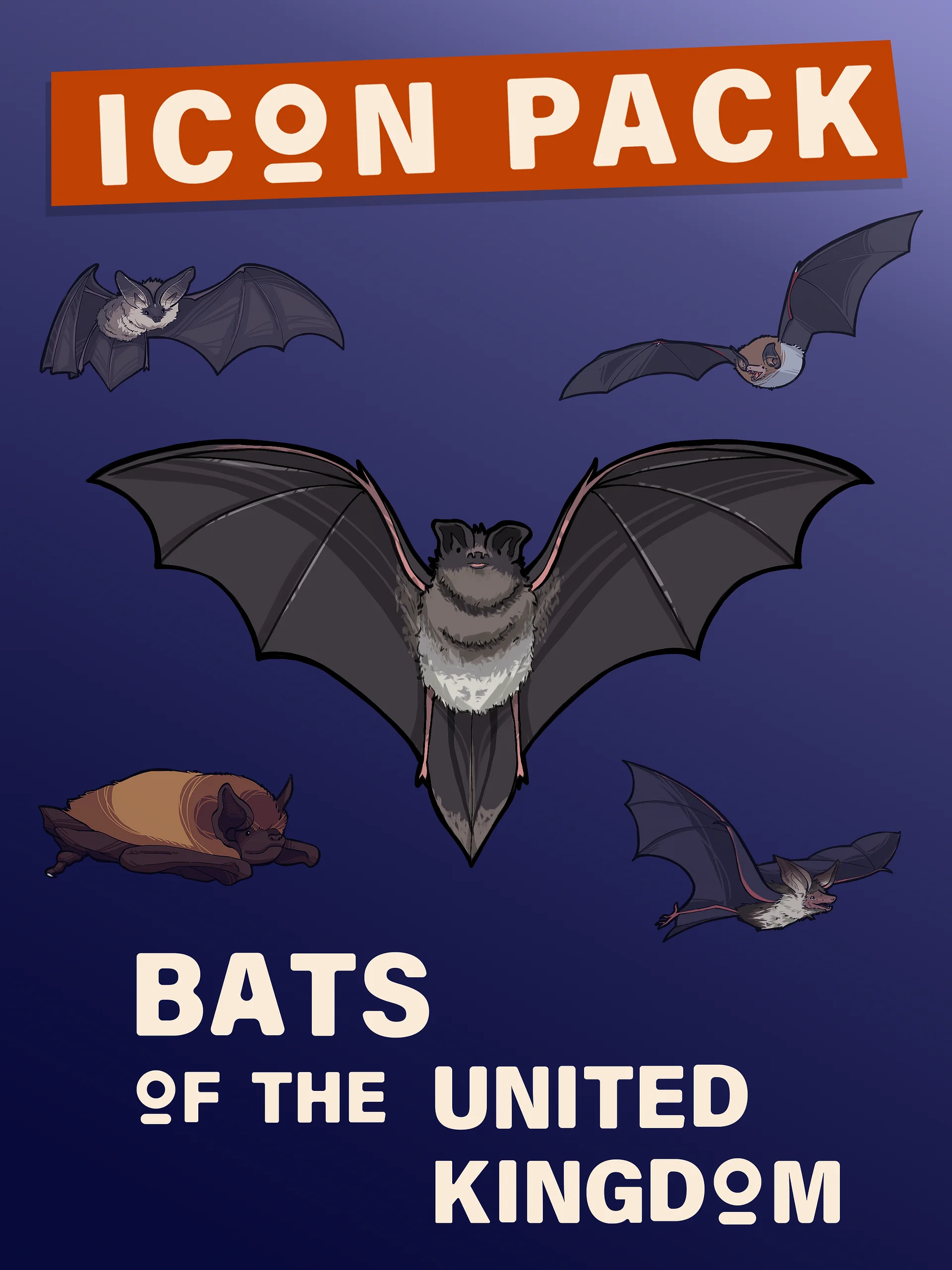 Bats of the United Kingdom - Icon Pack product image (1)