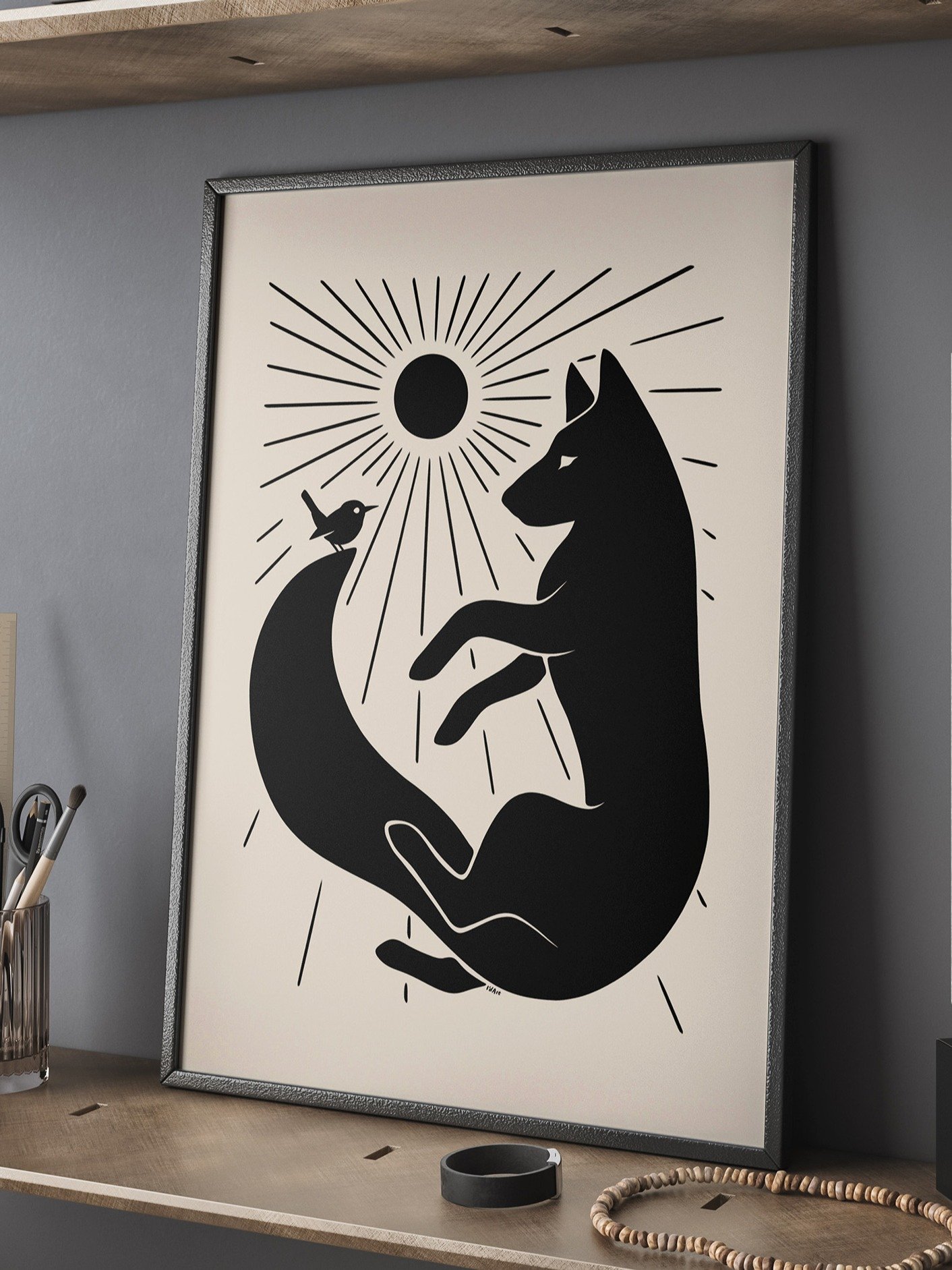 Wolf & Wren Art Print product image (3)