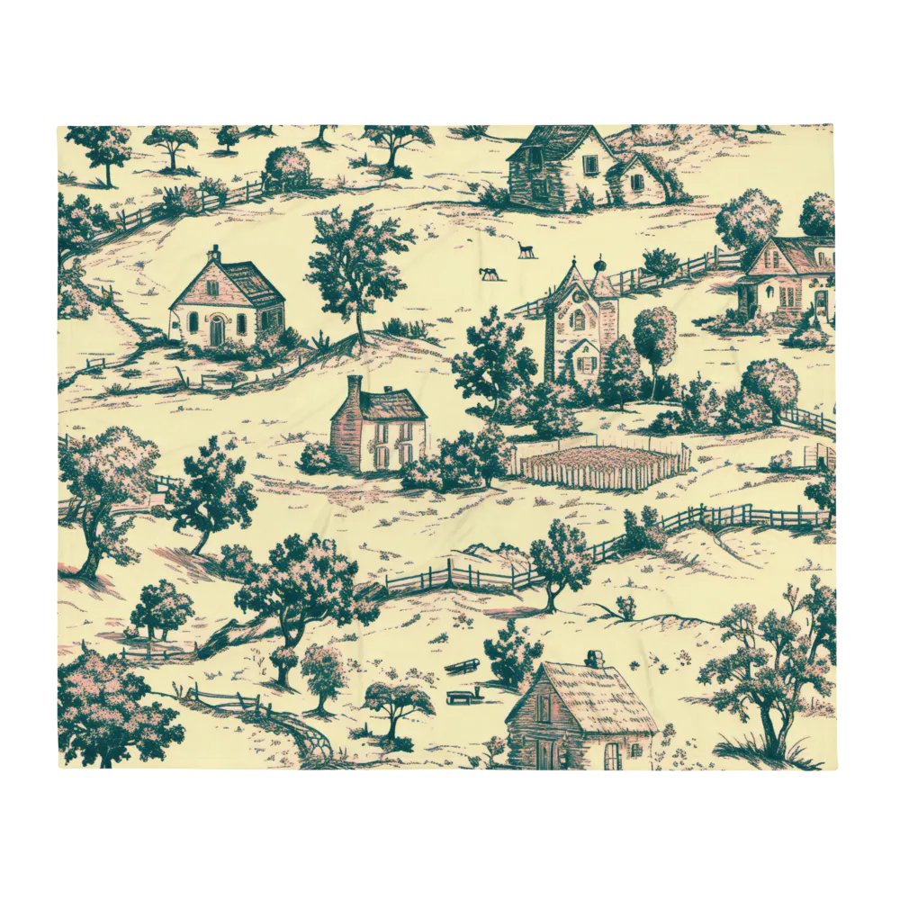 Classy Toile On The Farm Blanket product image (13)