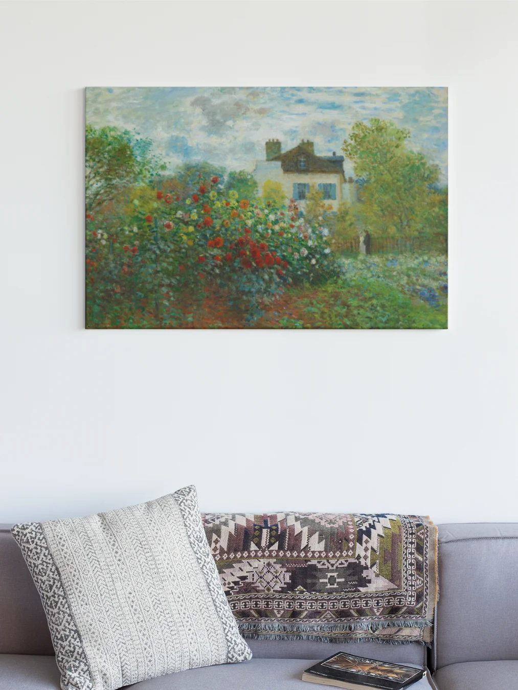 The Artist's Garden in Argenteuil (A Corner of the Garden with Dahlias)[Claude Monet] Canvas product image (1)