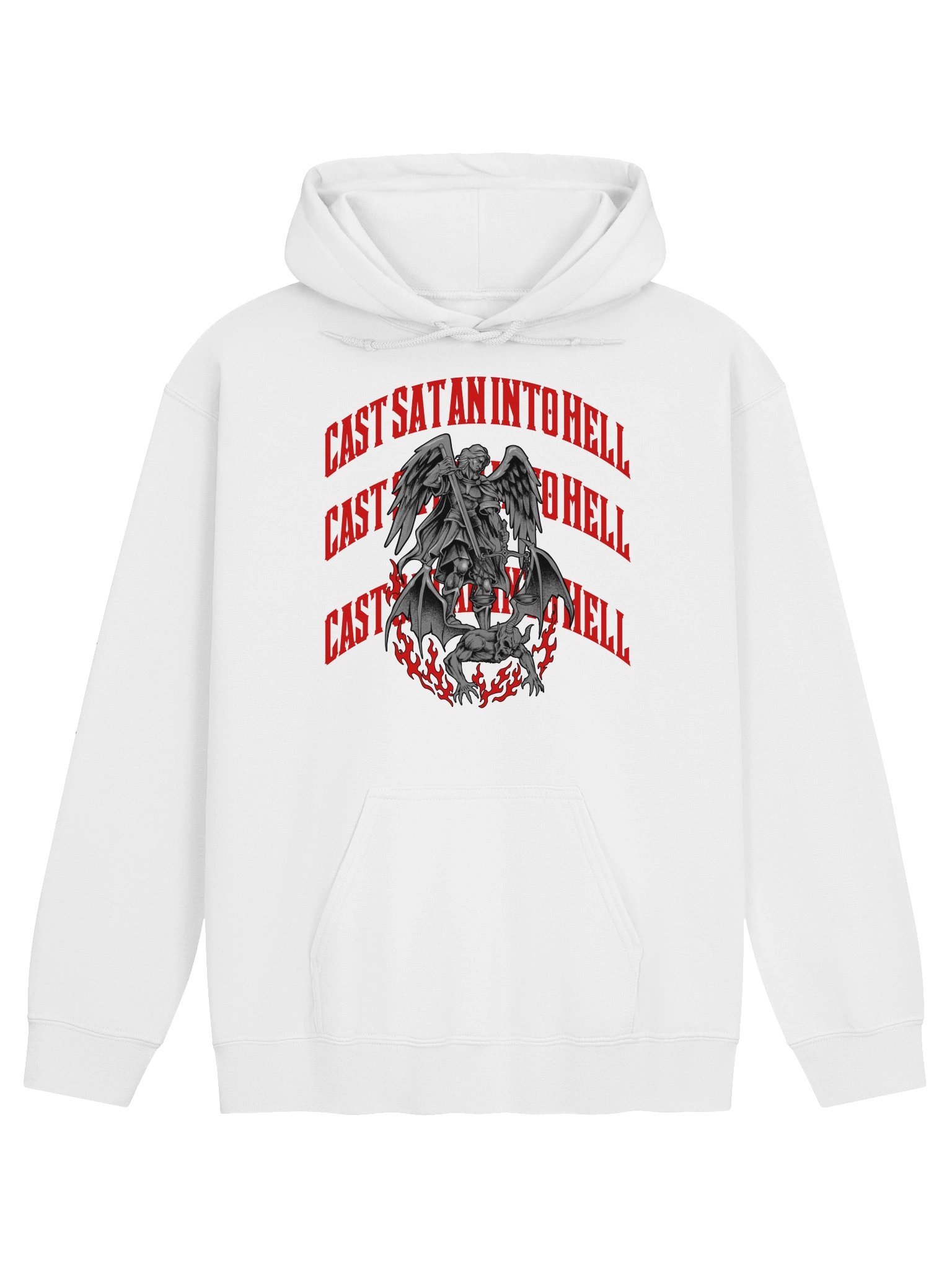 Cast Satan into Hell Metacore Saint Michael V2 - Hoodie front product image (6)