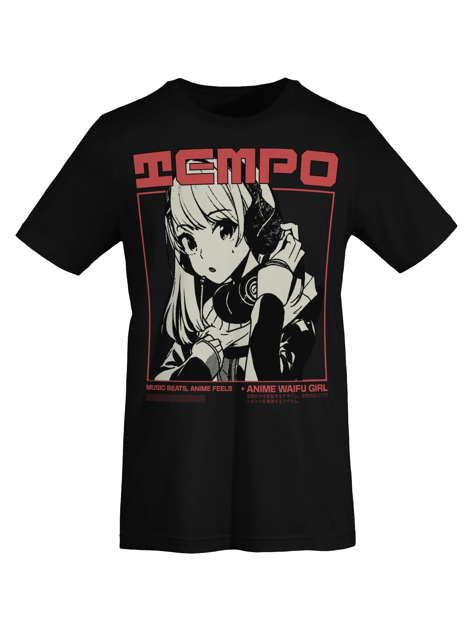 Stylish Anime Waifu Girl T-Shirt for Music and Manga Fans product image (7)