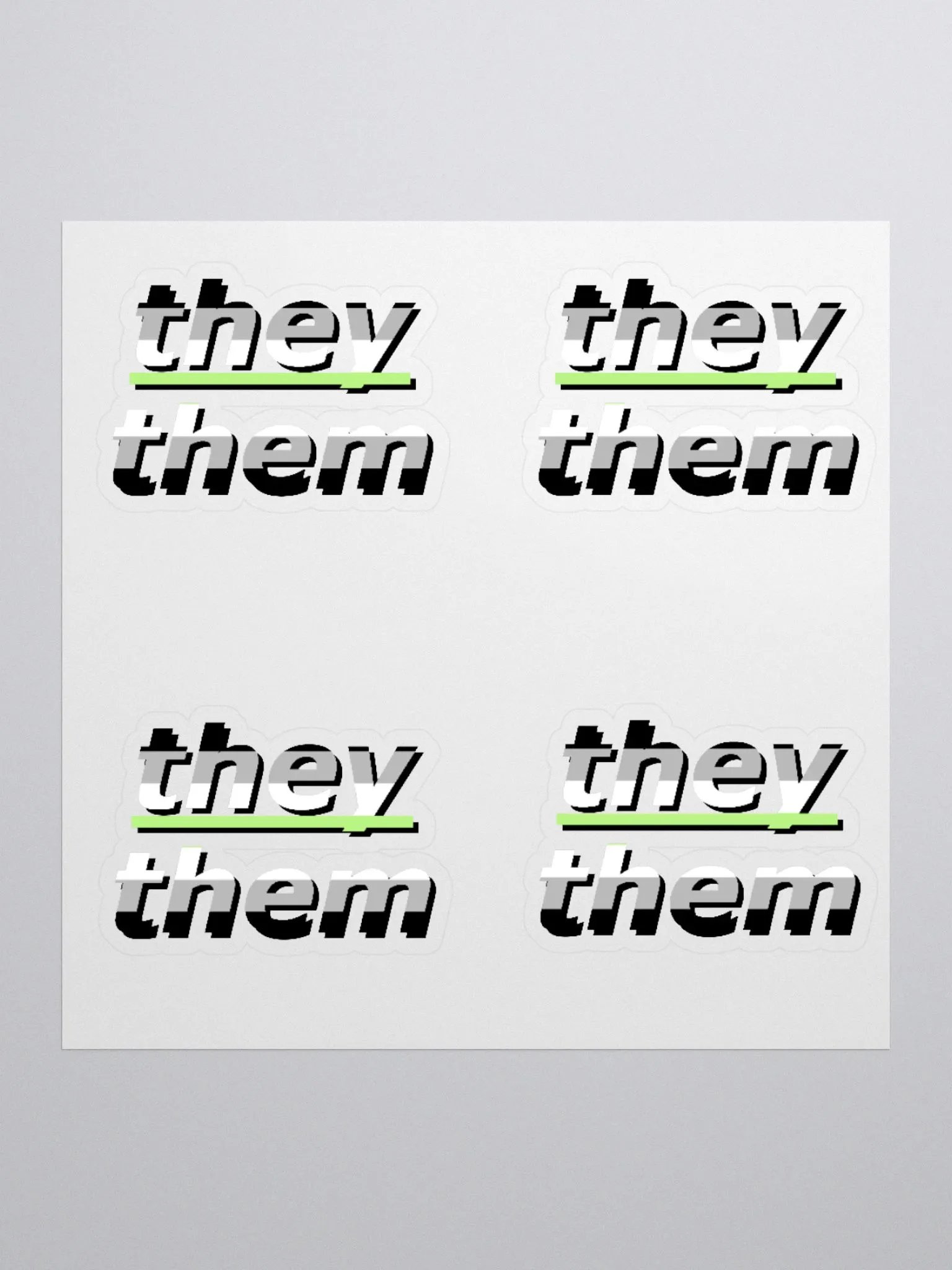 Pronouns: They/Them Agender product image (1)