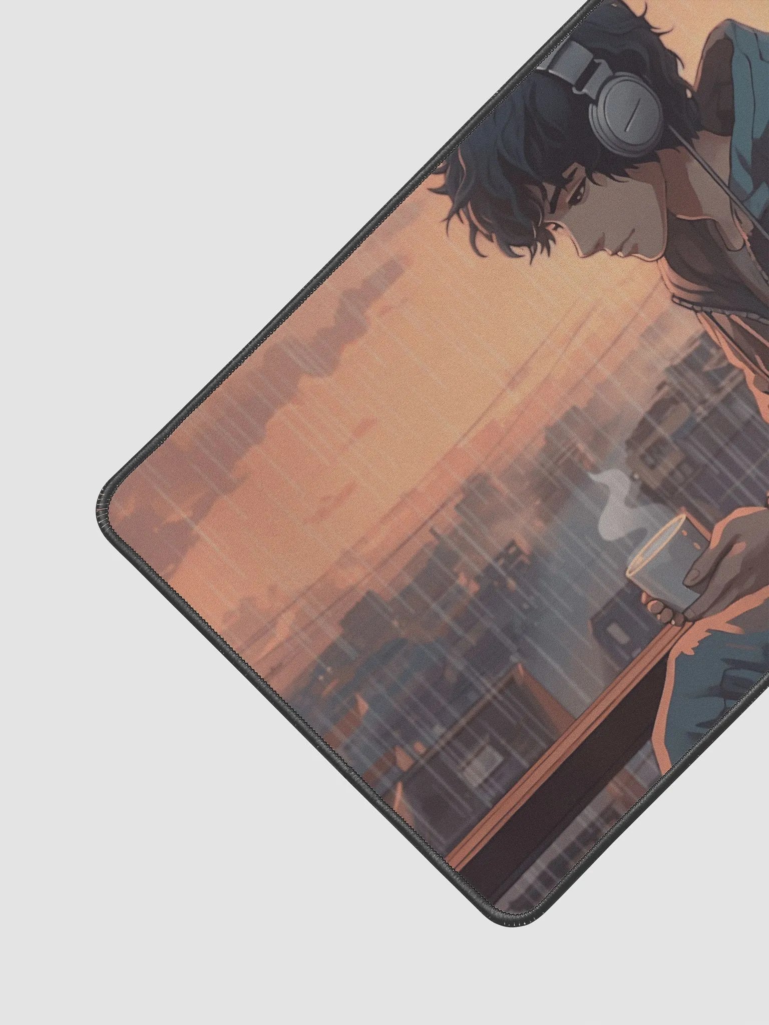 Anime Serenity Desk Mat - Rainy Morning Bliss 12