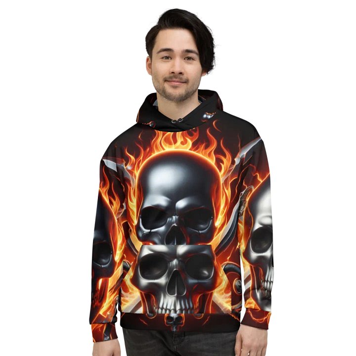 All-Over Hoodie - Unisex Skull Hoodie #25 product image (2)