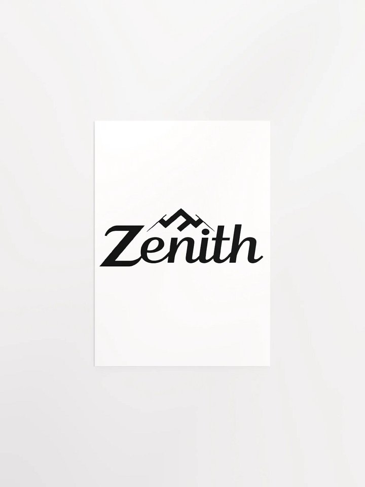 Zenith Enhanced Matte Poster - Inspirational Mountain Peak Design product image (1)