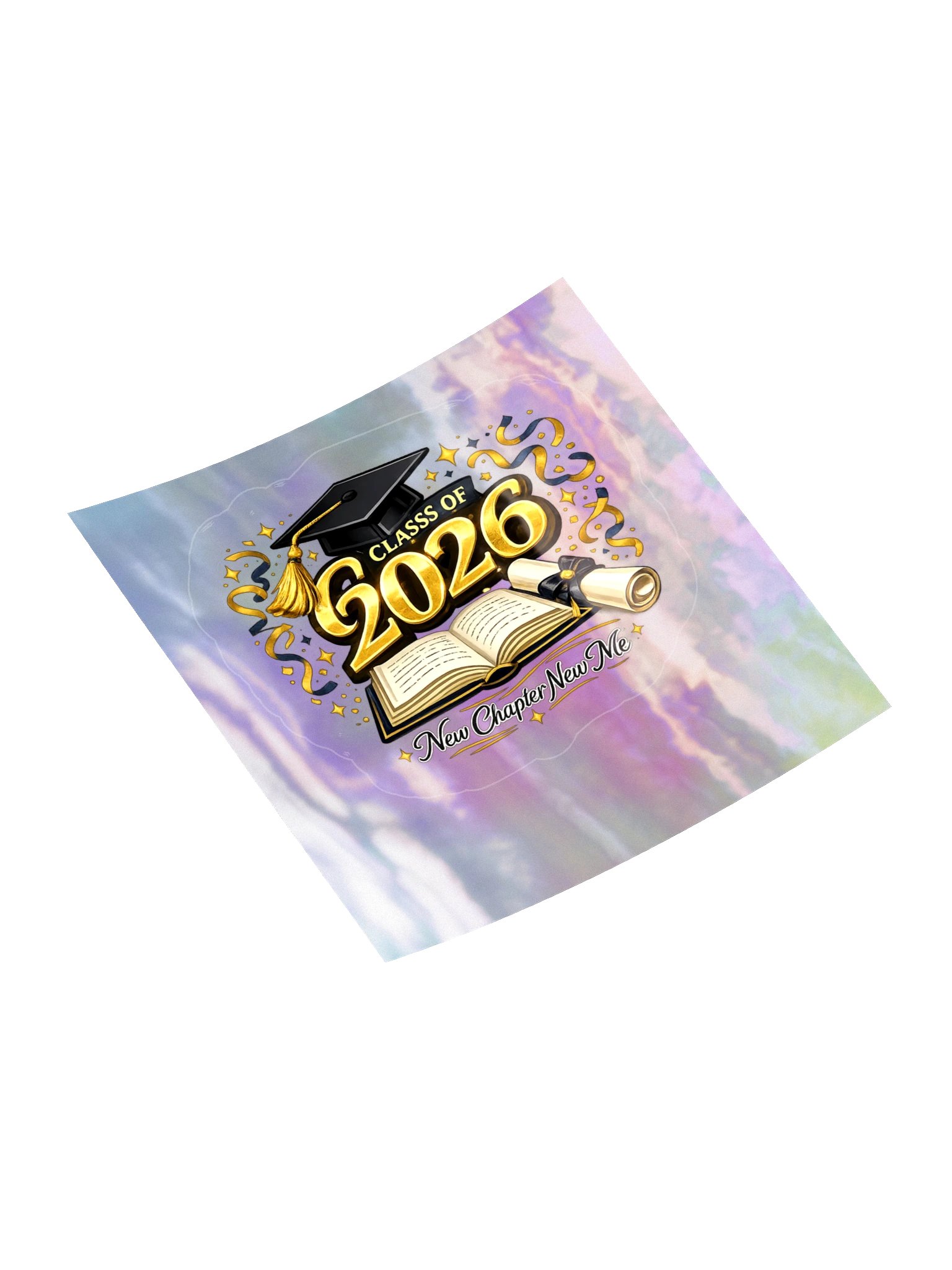 Class of 2026 New Chapter New Me - Holographic Sticker product image (4)