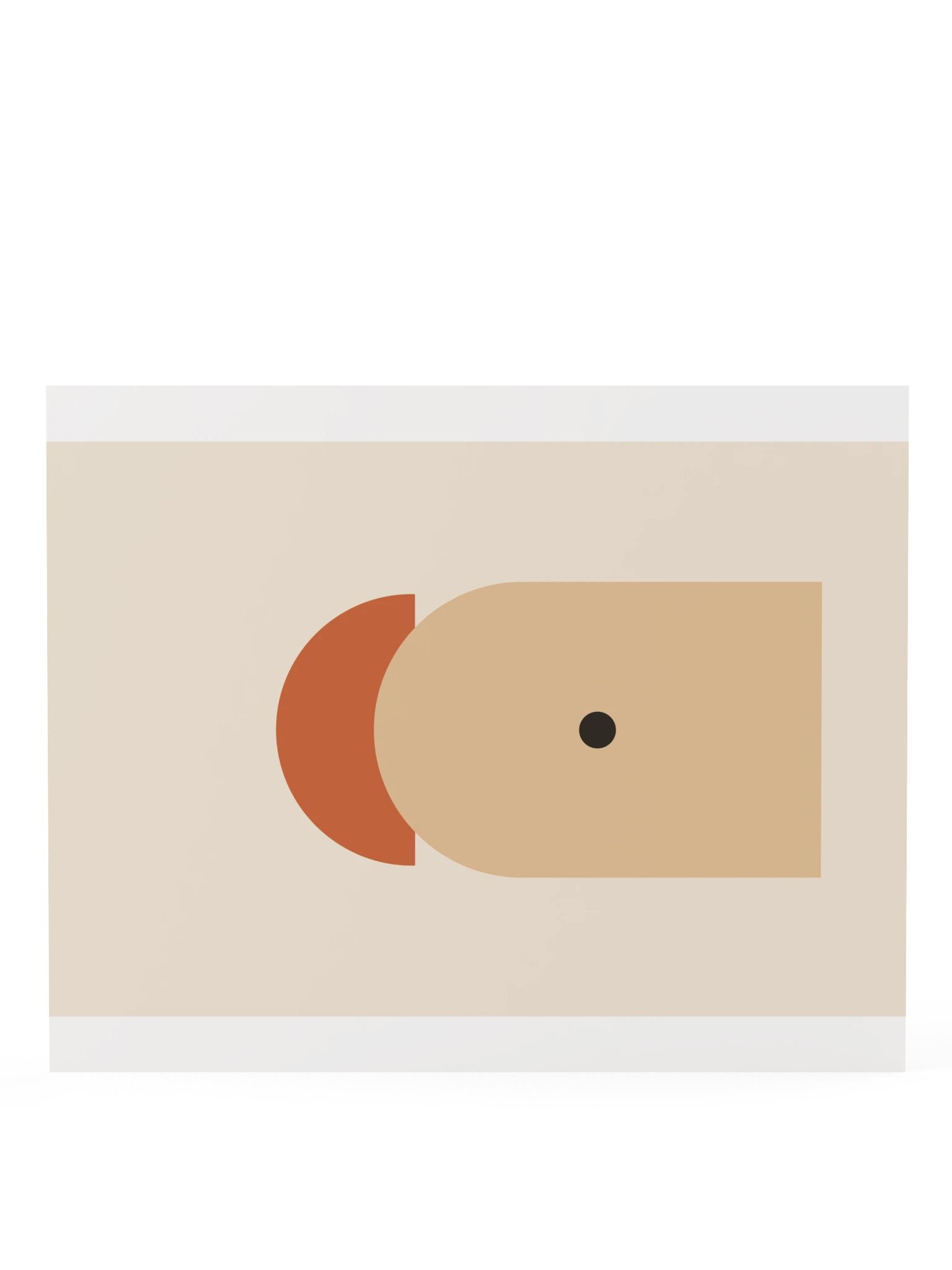 Terracotta Sun Arch Print | Abstract Bathroom Wall Art product image (8)