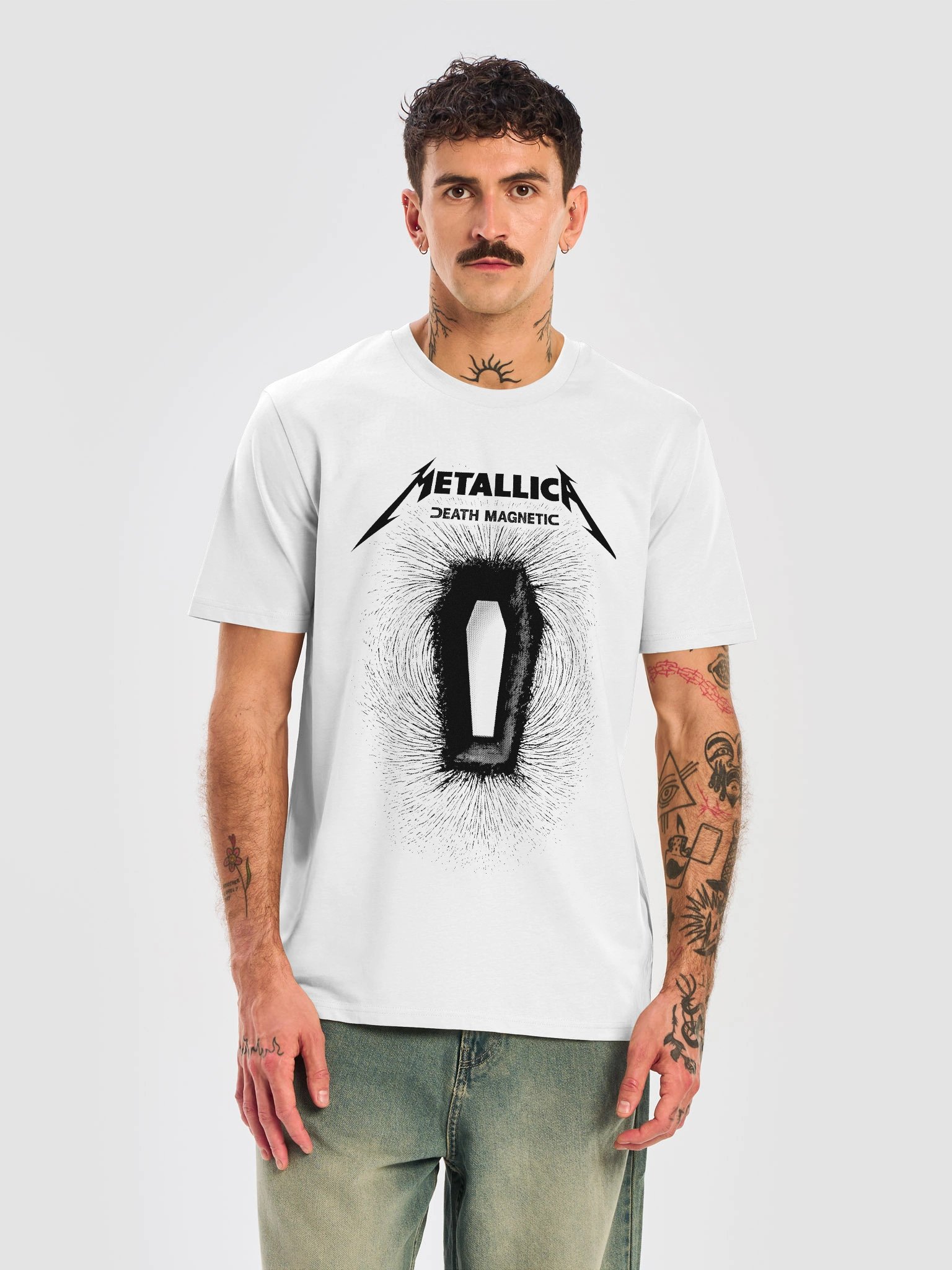 "Metallica Death Magnetic" Organic Graphic Tee – Premium Heavy Metal Band Merchandise product image (5)