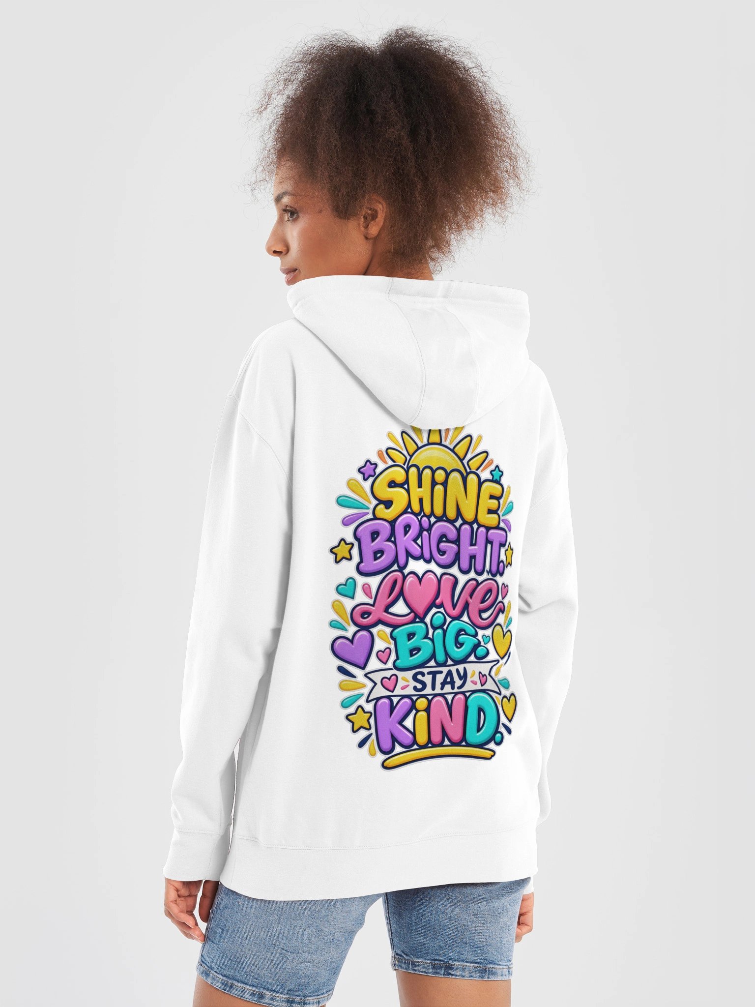 Inspirational Hoodie - Shine Bright. Love Big. Stay Kind. product image (4)