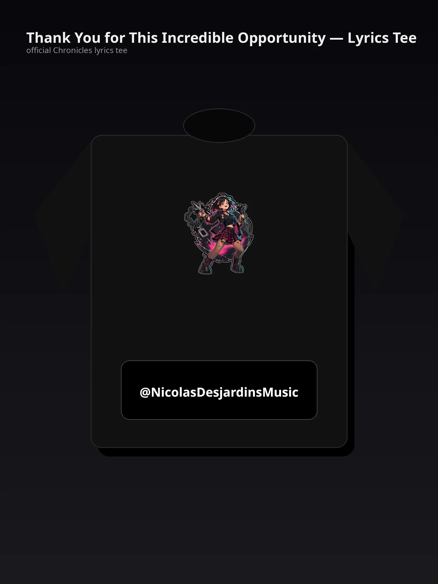 Thank You for This Incredible Opportunity — Lyrics Tee - 4apiow