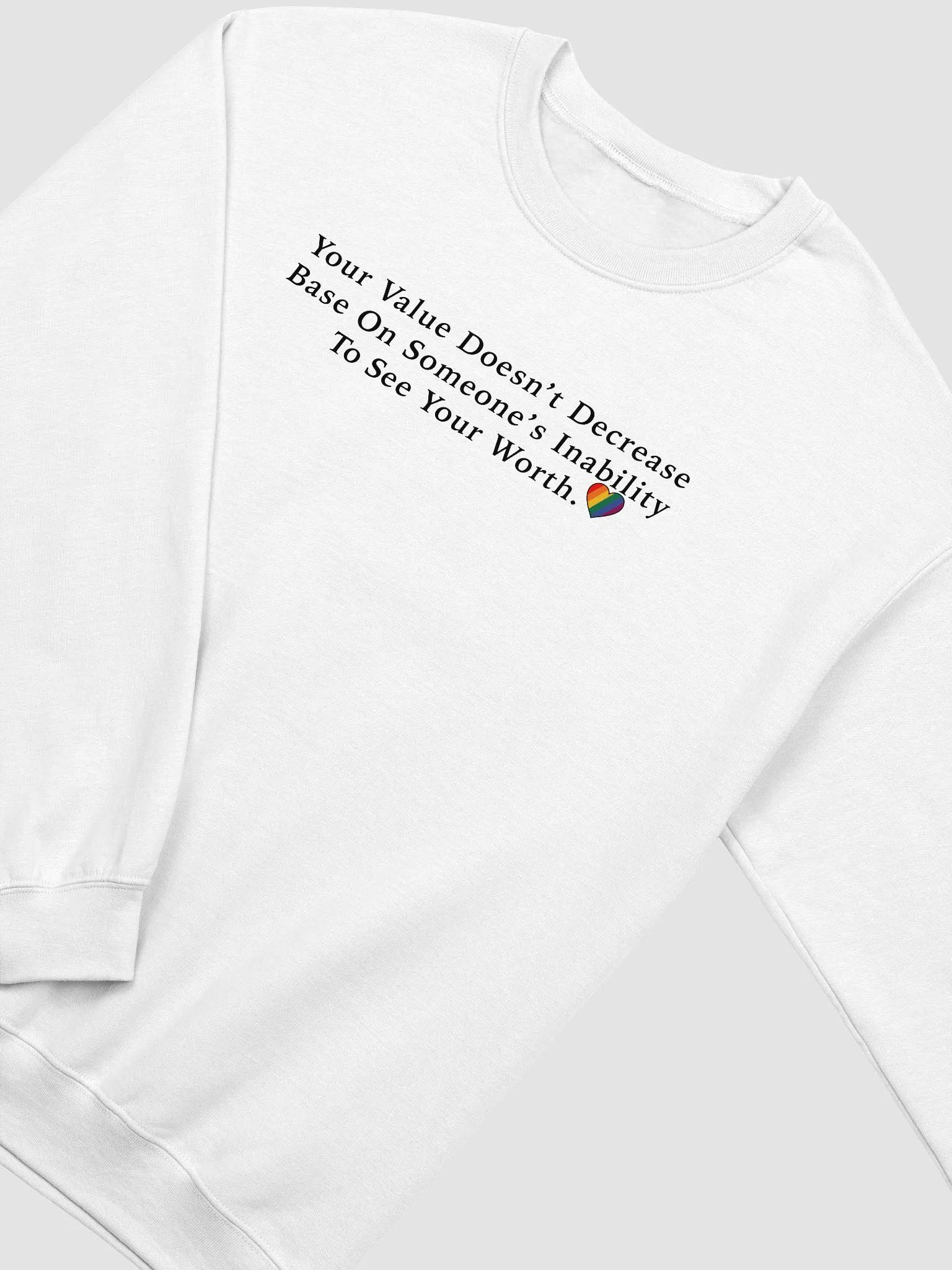 Your Value Sweatshirt Black Letters product image (2)