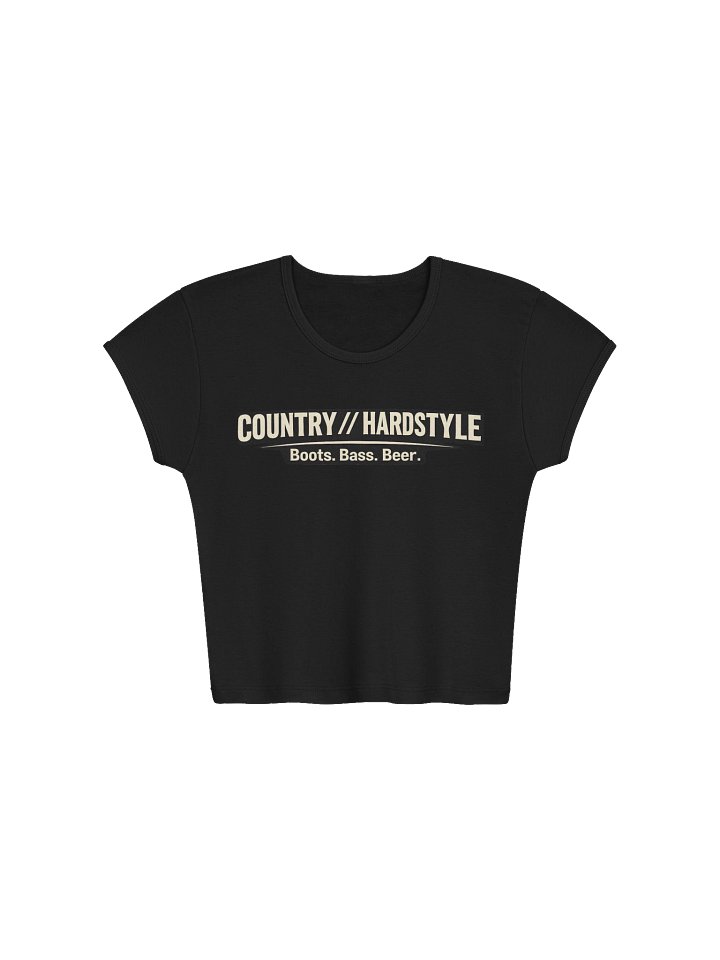 Country Hardstyle | Women's Ribbed Crop Top product image (1)