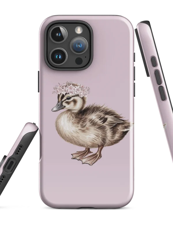 TINY DUCK FLOWERCROWN - COTTAGE PHONE CASE - TOUGH CASE product image (1)