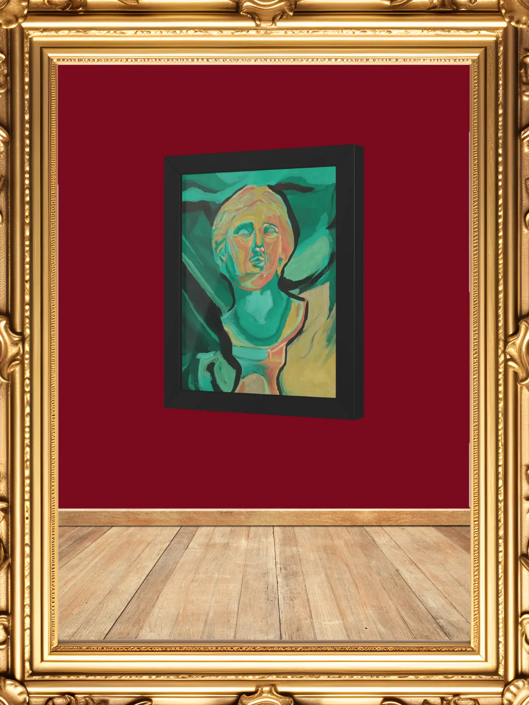 Neoclassical Turquoise Framed Print product image (7)