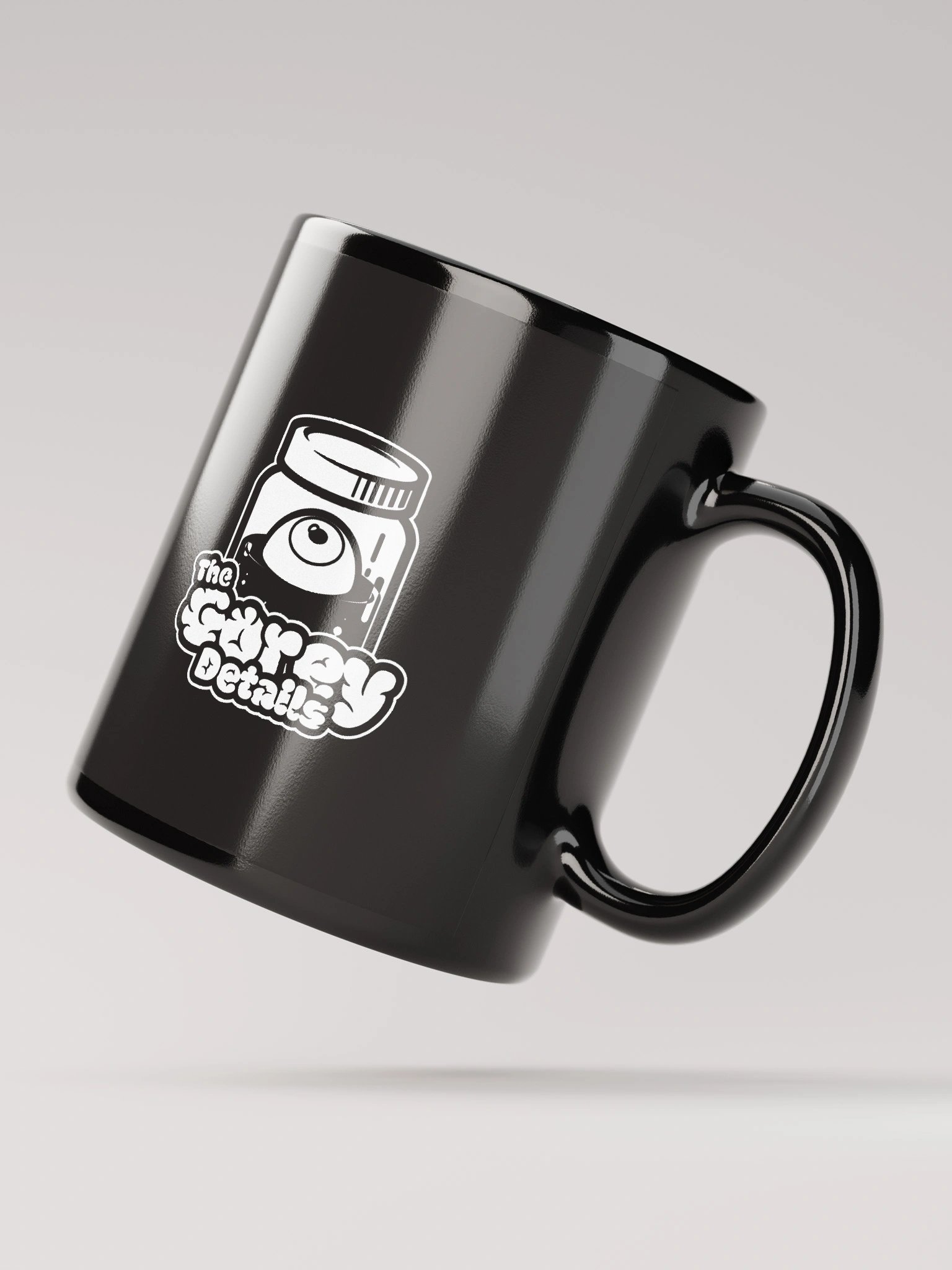 Full Logo White - Black Glossy Mug product image (8)