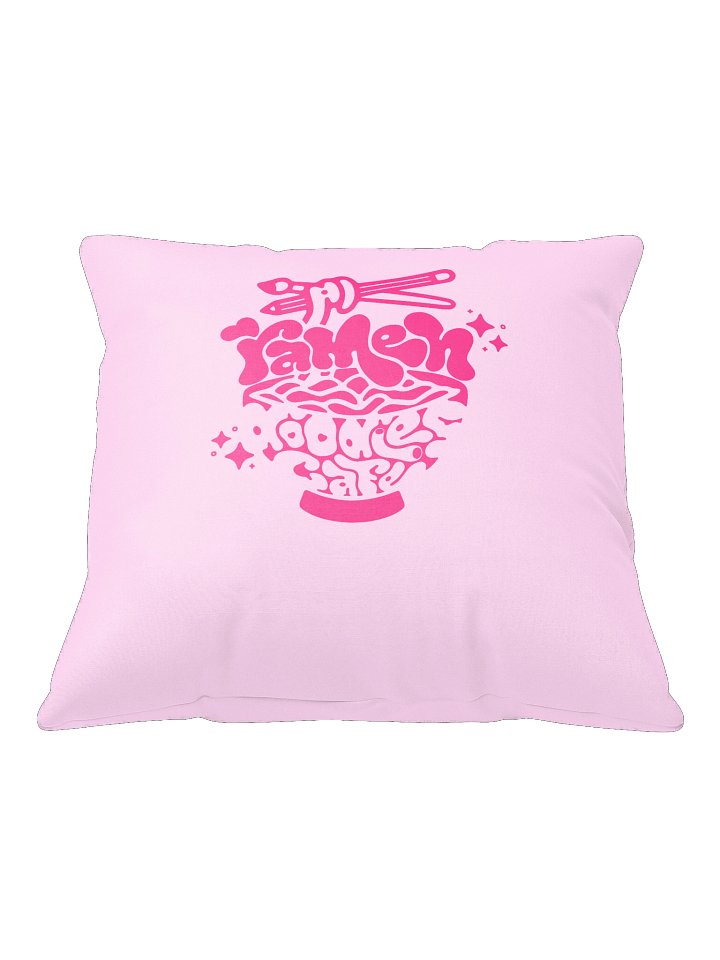 RamenDoodlesCafe Logo Throw Pillow product image (2)