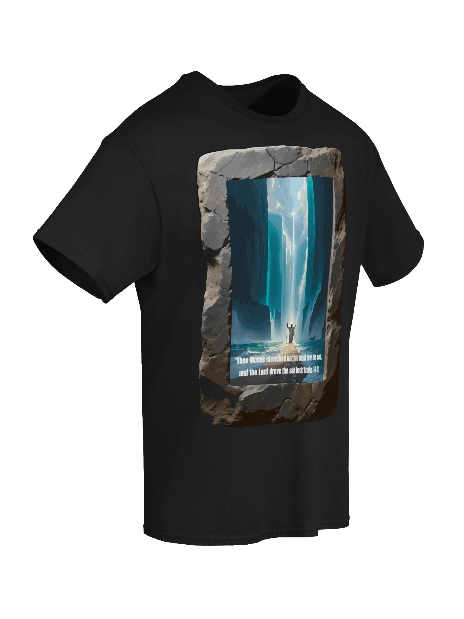 Exodus 14:21 Moses and the Parted Sea Tee product image (6)