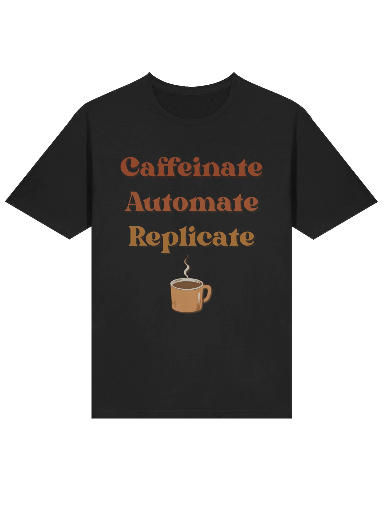 Caffeinate, Automate, Replicate – Retro Tee product image (3)