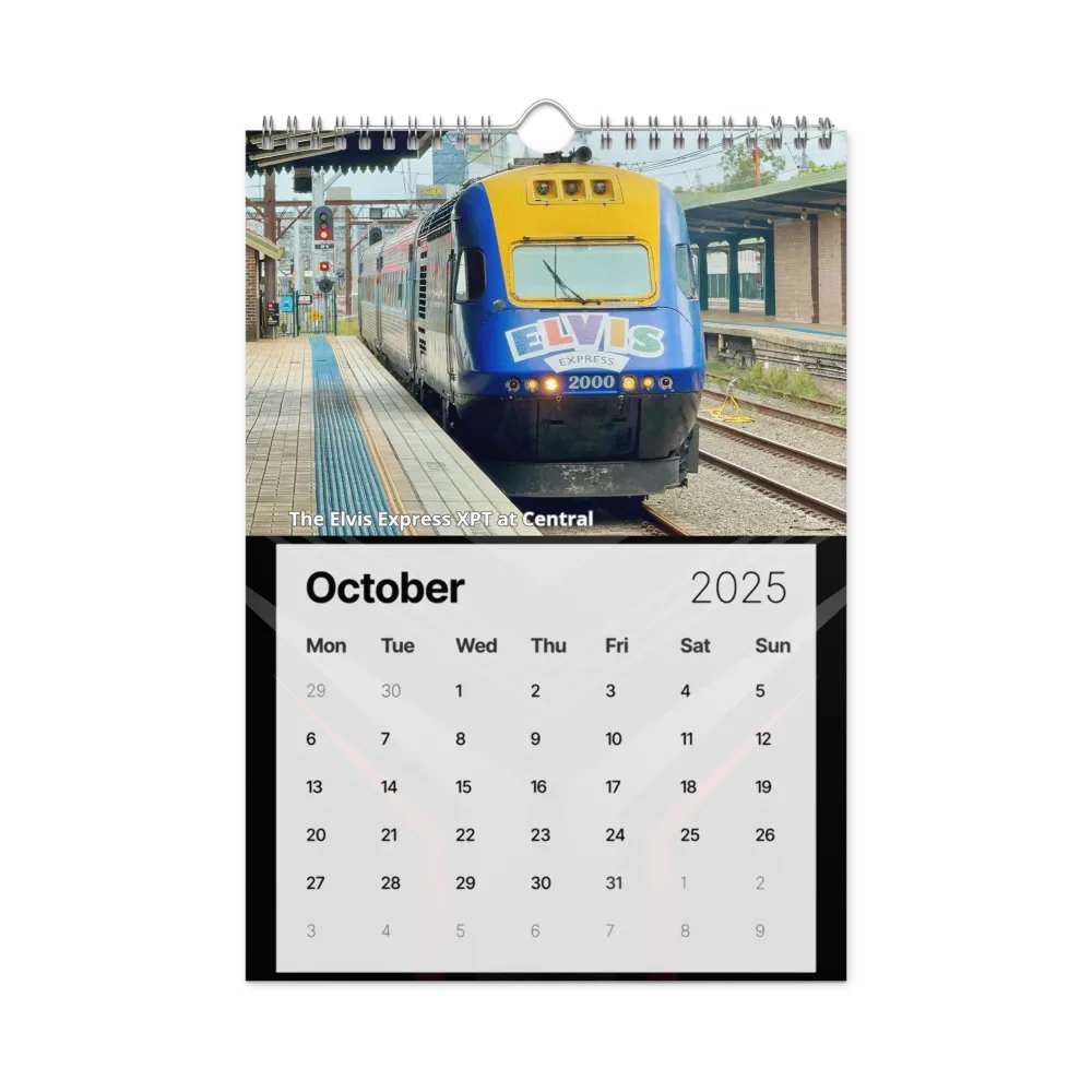 Sydney Trains Vlogs 2025 Calendar product image (12)